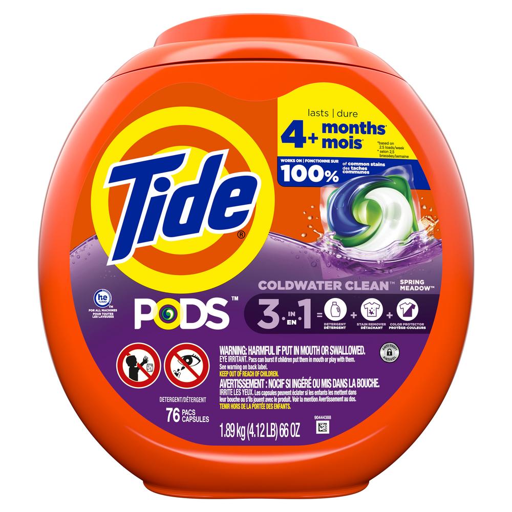 Tide PODS Spring Meadow HE Laundry Detergent Pacs; image 9 of 10