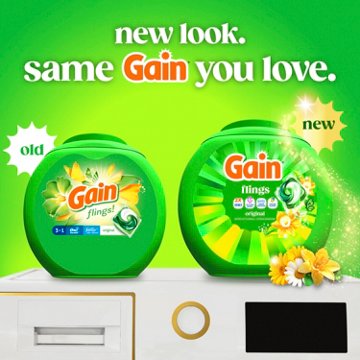 Gain Flings Laundry Detergent Pacs with Odor Defense - Original Scent