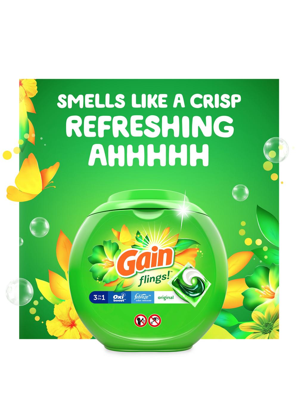 Gain Flings! Original HE Laundry Detergent Pacs; image 10 of 10
