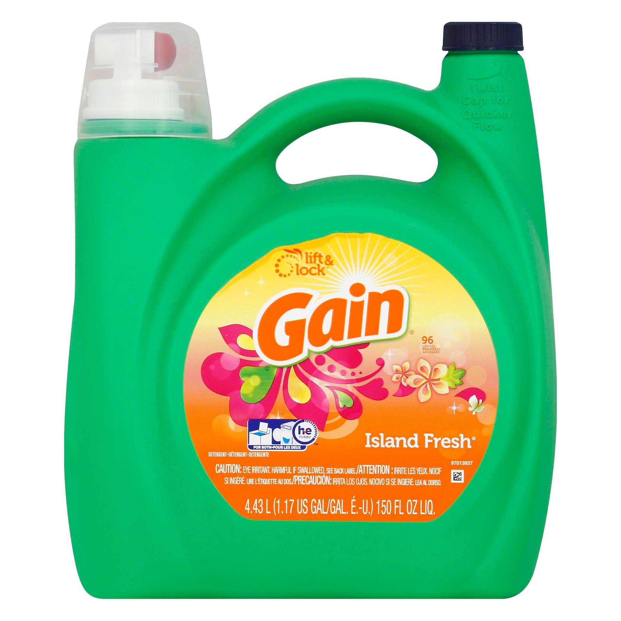 Gain Island Fresh He Liquid Laundry Detergent 96 Loads Shop Detergent At H E B