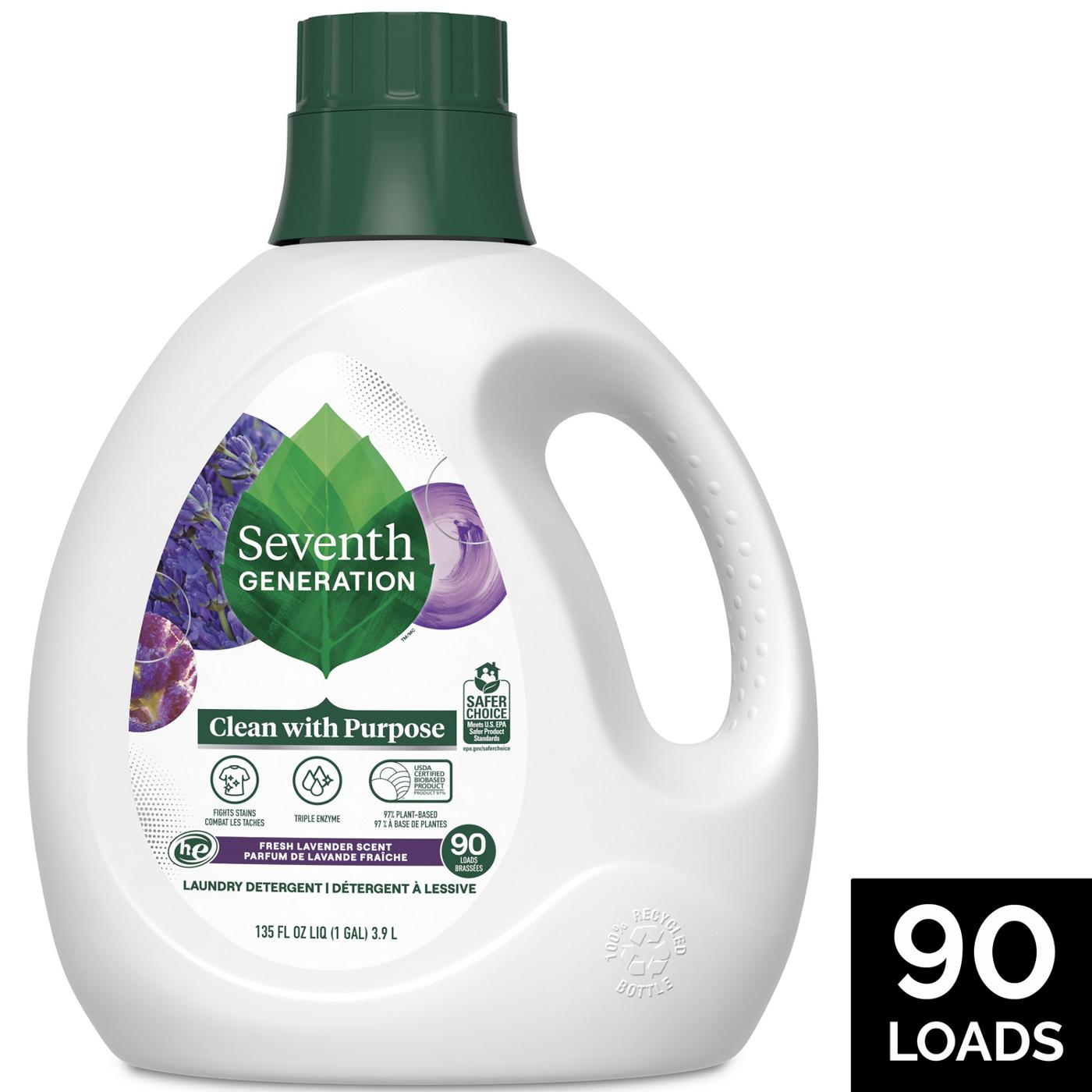 Seventh Generation Lavender HE Liquid Laundry Detergent 90 Loads; image 2 of 17