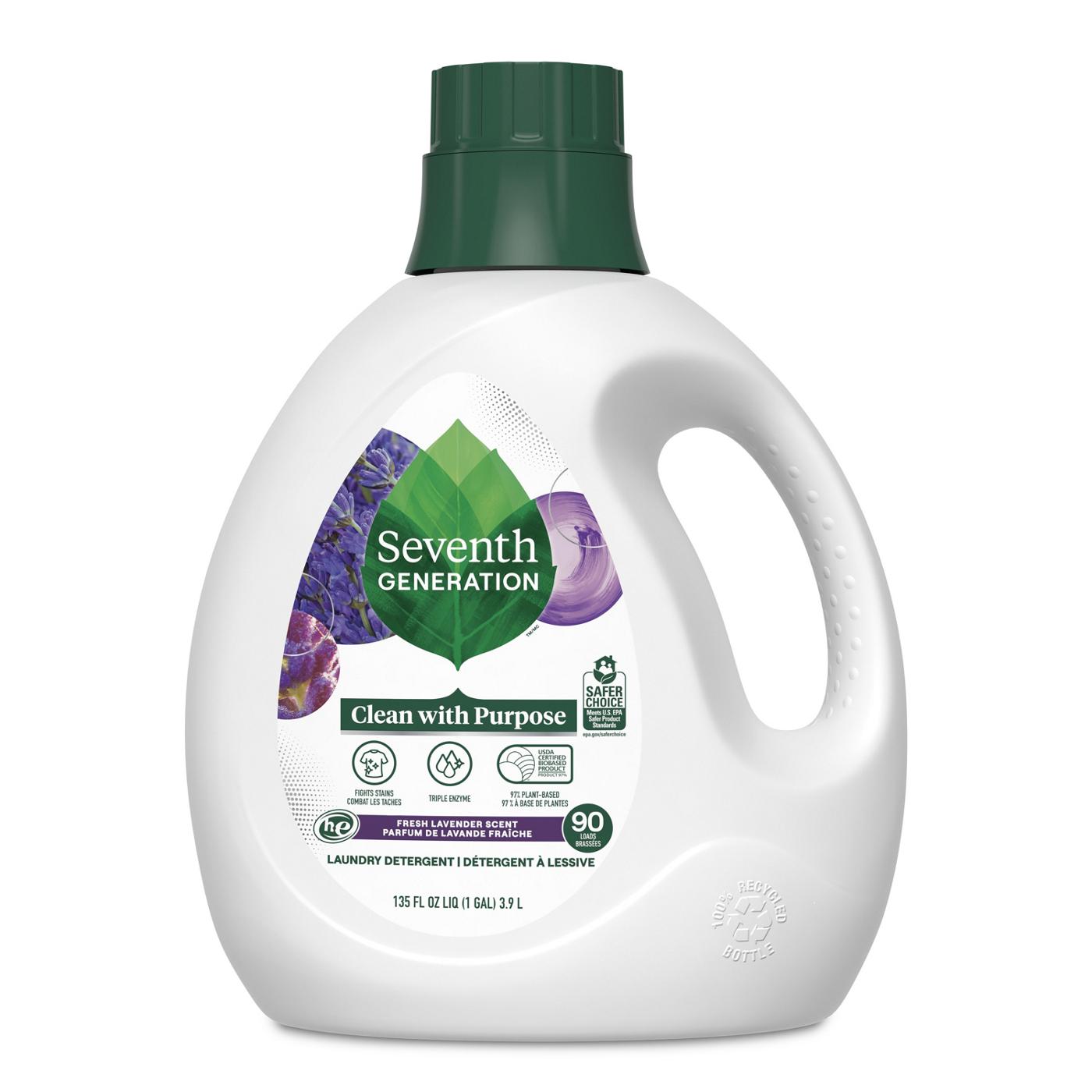 Seventh Generation Lavender HE Liquid Laundry Detergent 90 Loads; image 1 of 17