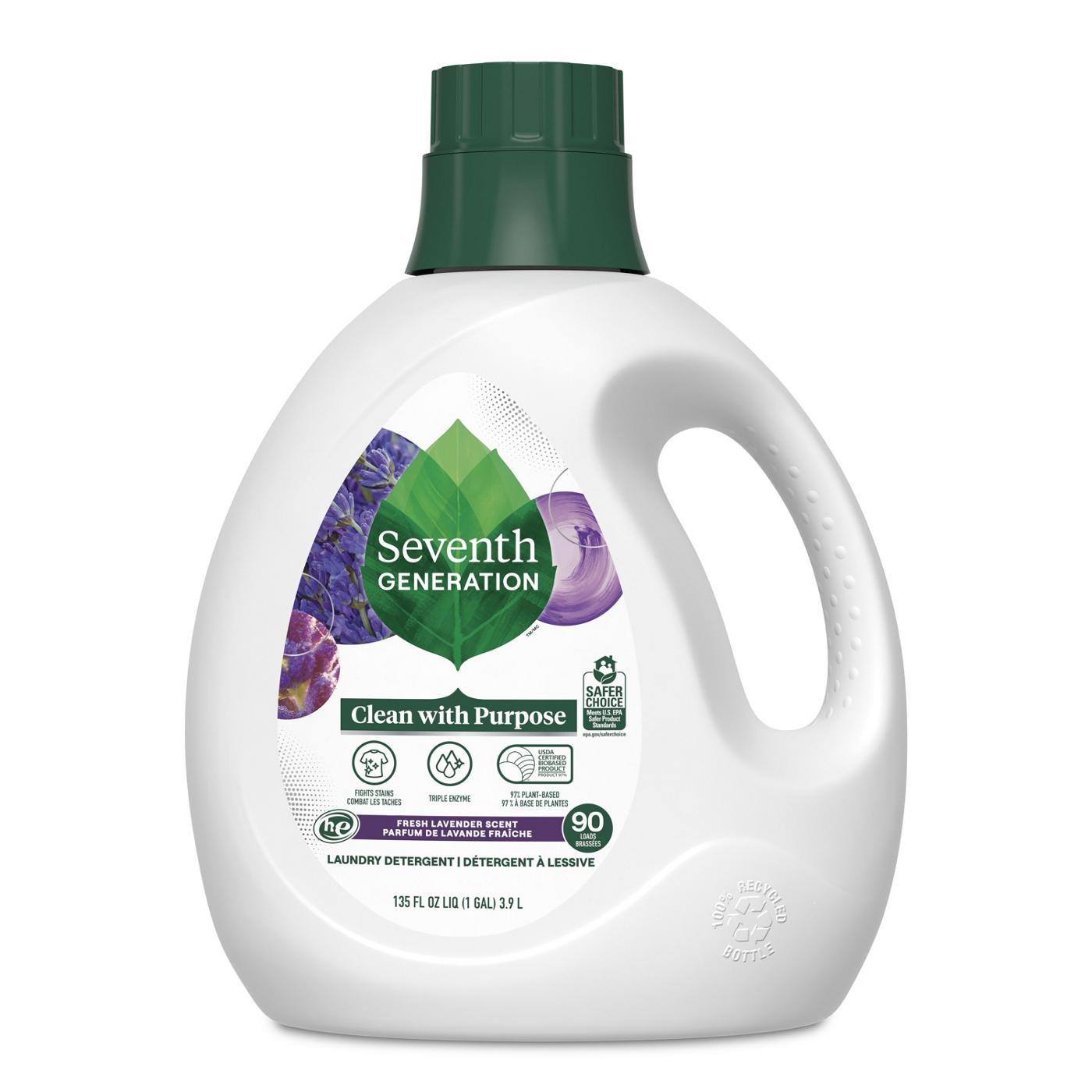 Seventh Generation Lavender HE Liquid Laundry Detergent 90 Loads; image 1 of 16