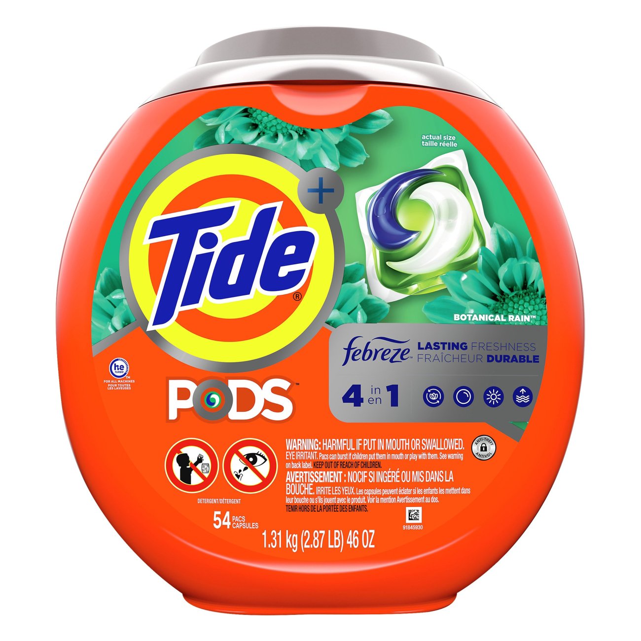 Tide Pods with Febreze Botanic Rain Detergent Pacs - Shop Detergent at ...