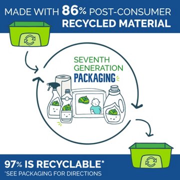 Seventh Generation HE Liquid Laundry Detergent, 90 Loads - Free & Clear