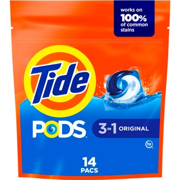 Tide PODS 3-in-1 Stain Remover Laundry Detergent Pacs - Original Scent
