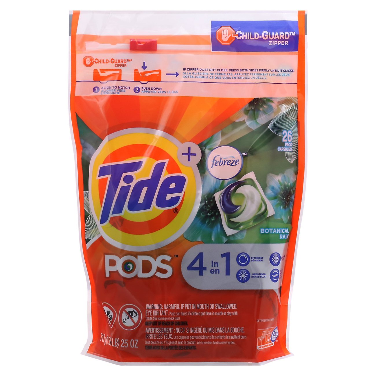 Tide Pods Plus Febreze Botanical Rain Detergent Pacs Shop Detergent