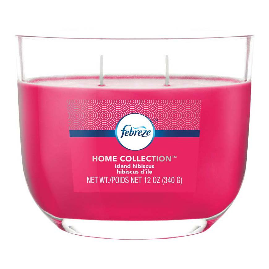 Febreze Home Collection Island Hibiscus Dual Wick Candle Shop Air