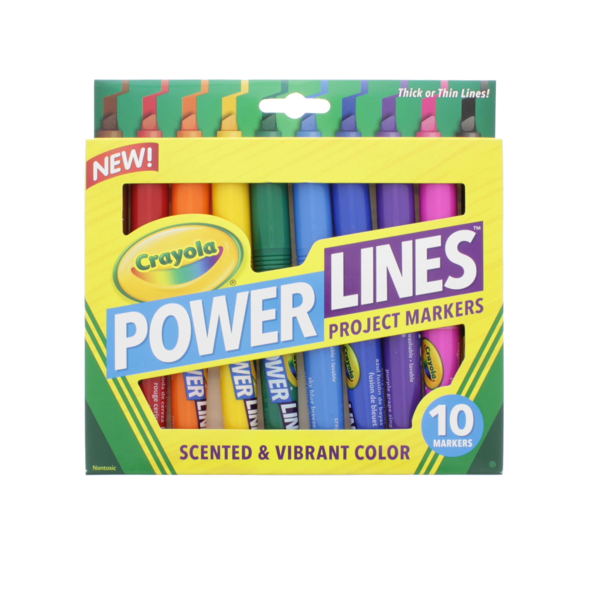 Crayola Washable Scented Power Lines - Shop Markers At H-E-B