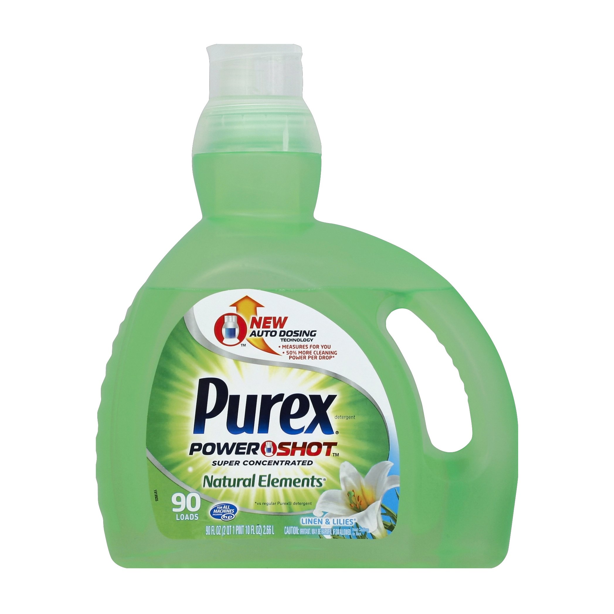 Purex Powershot Natural Elements Laundry Detergent, Linen & Lilies