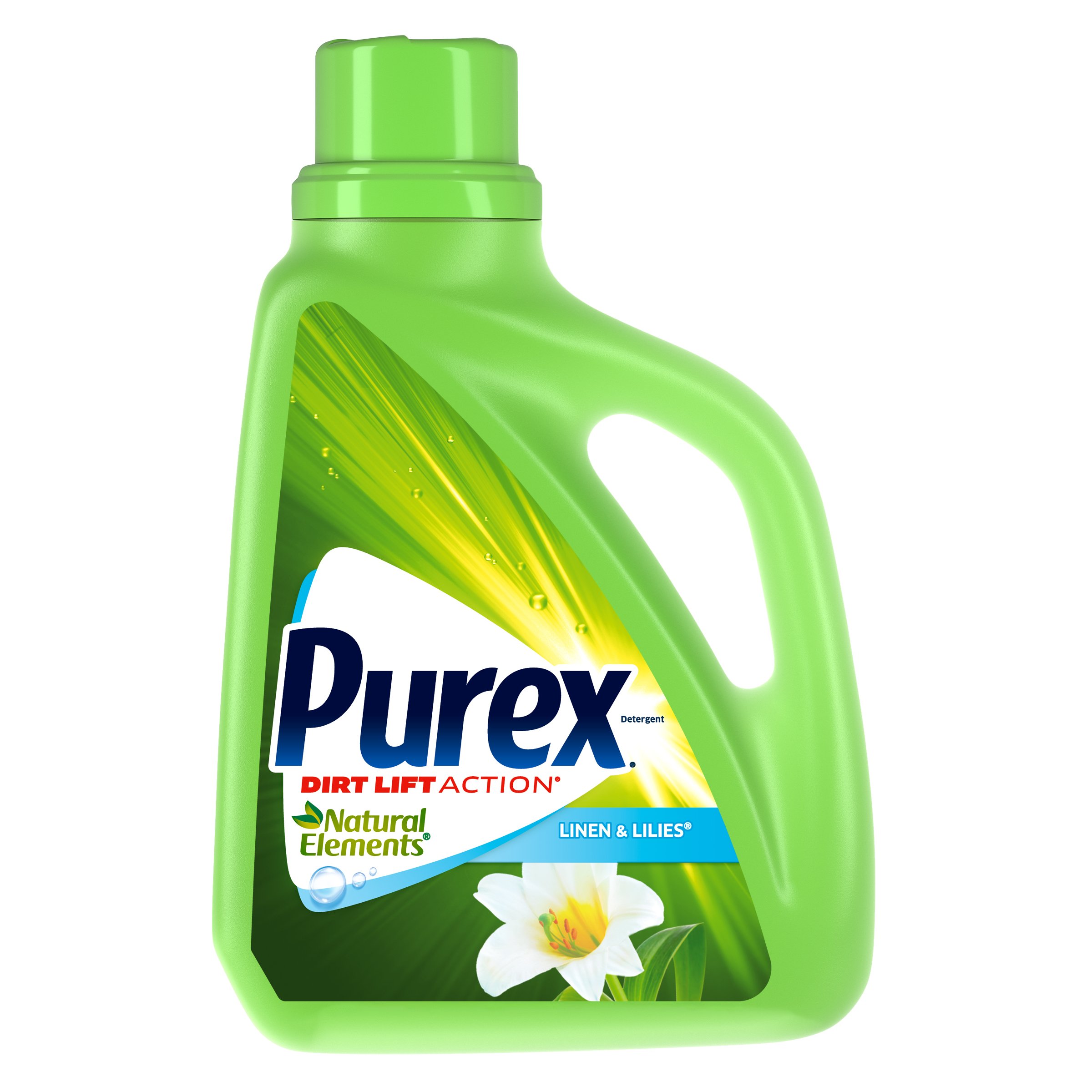 Purex Natural Elements Liquid Detergent For Clothing 75 fl oz 2.3 quart  Linen Lilies Scent 6 Carton Hypoallergenic Blue - Office Depot