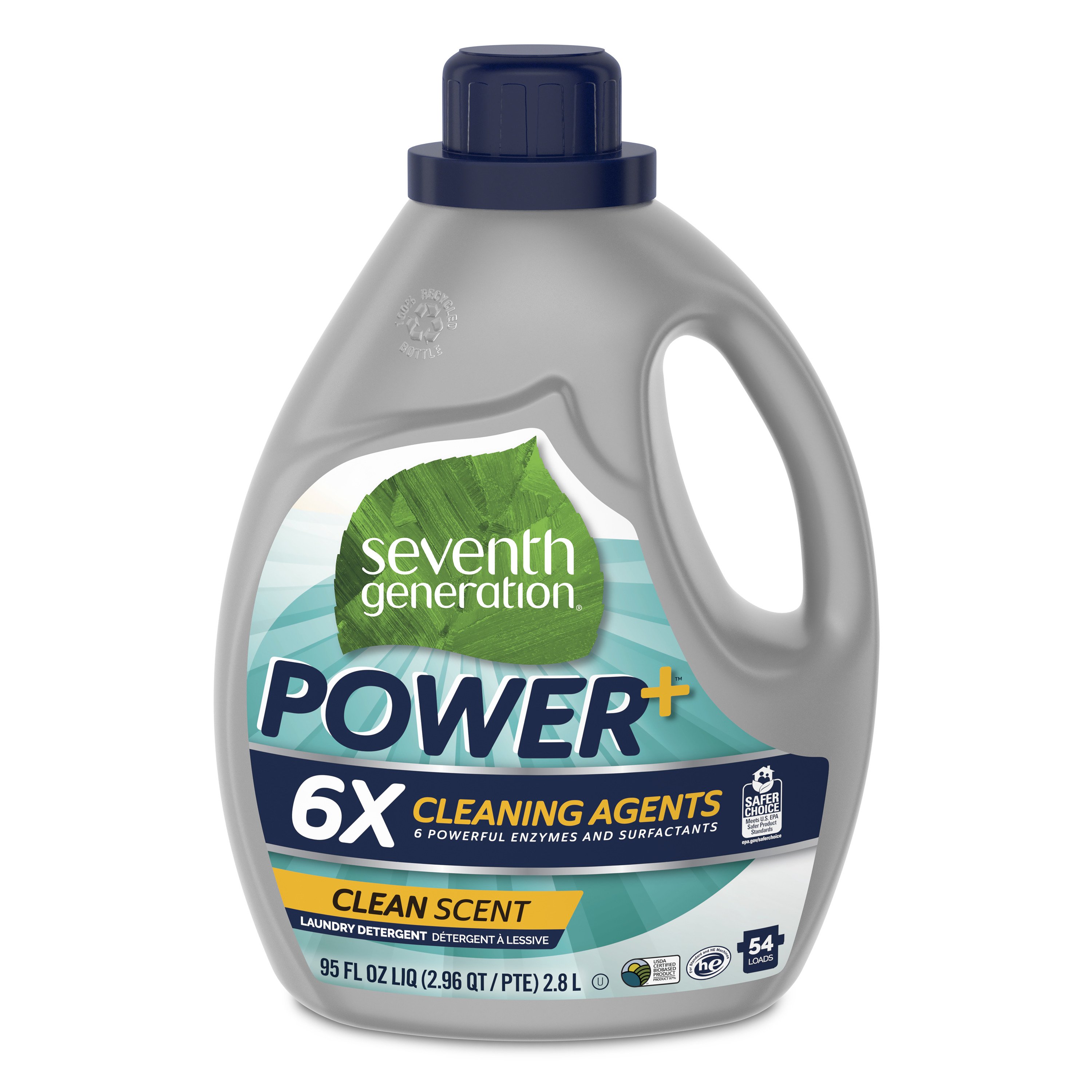 Seventh Generation Free & Clear Power Plus HE Liquid Laundry Detergent 50 Loads Shop Detergent