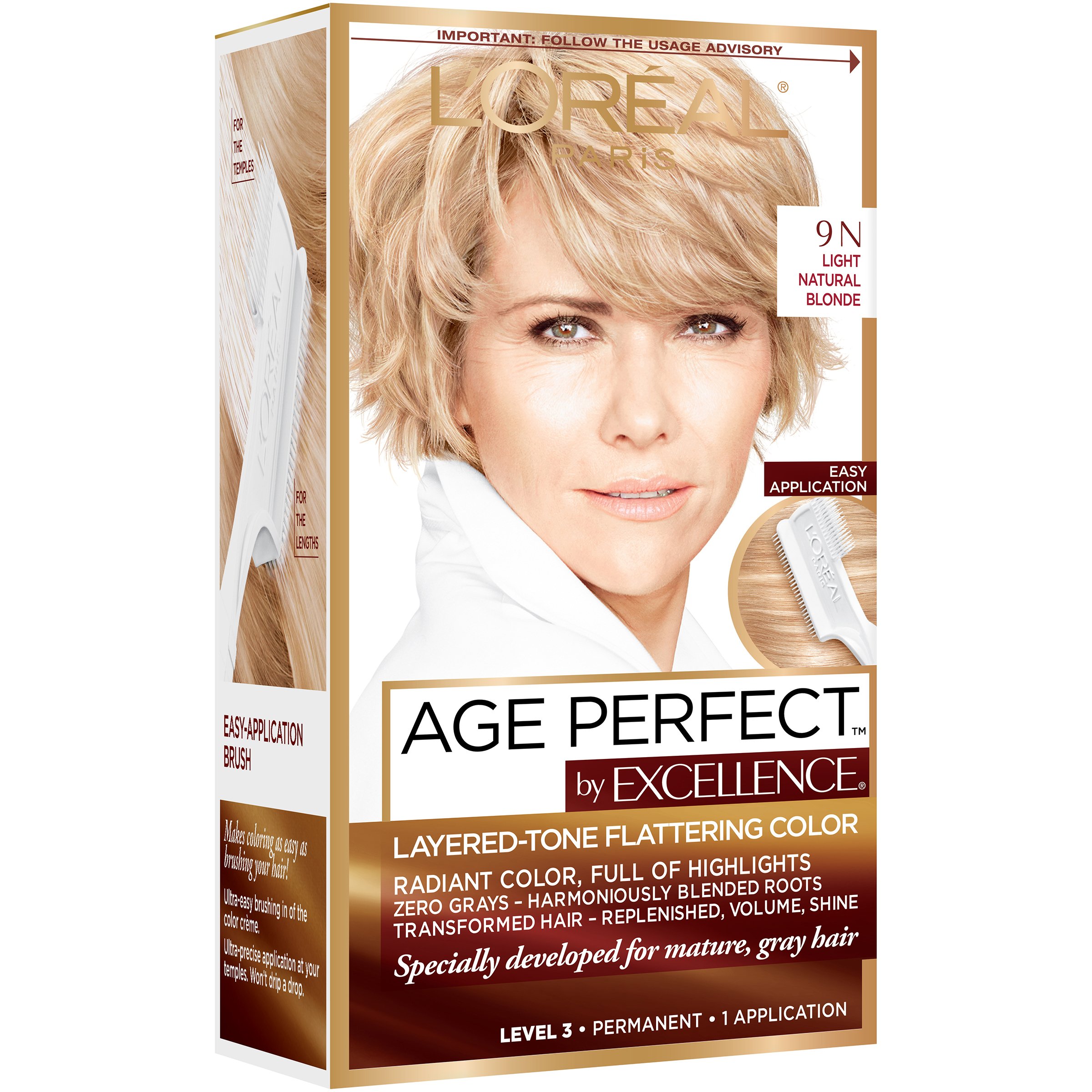 L'Oréal Paris Age Perfect Permanent Hair Color 9N Light Natural Blonde -  Shop Hair Color at H-E-B
