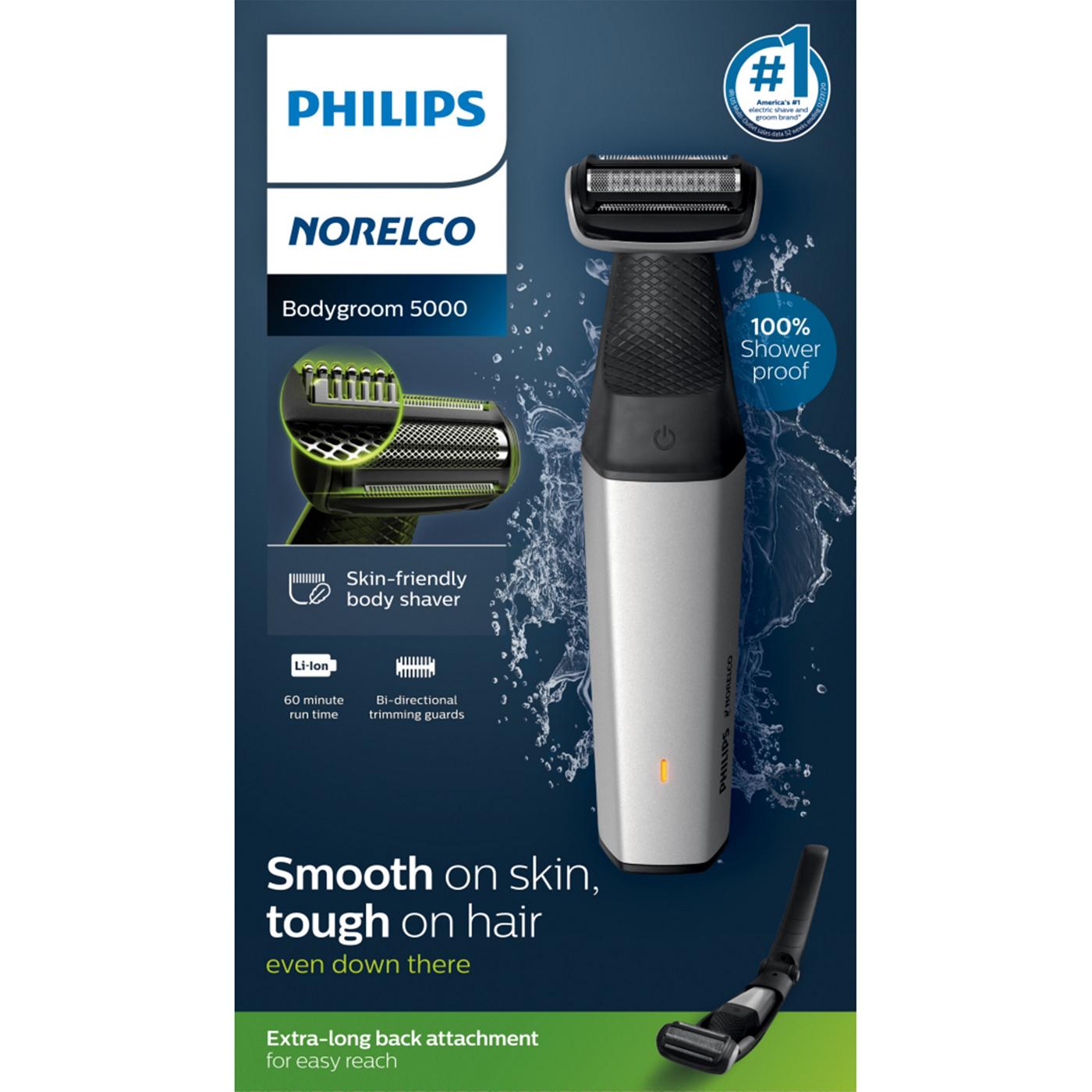 Philips Norelco Bodygroom Series 5000 Trim & Shave with Extended Reach; image 1 of 3