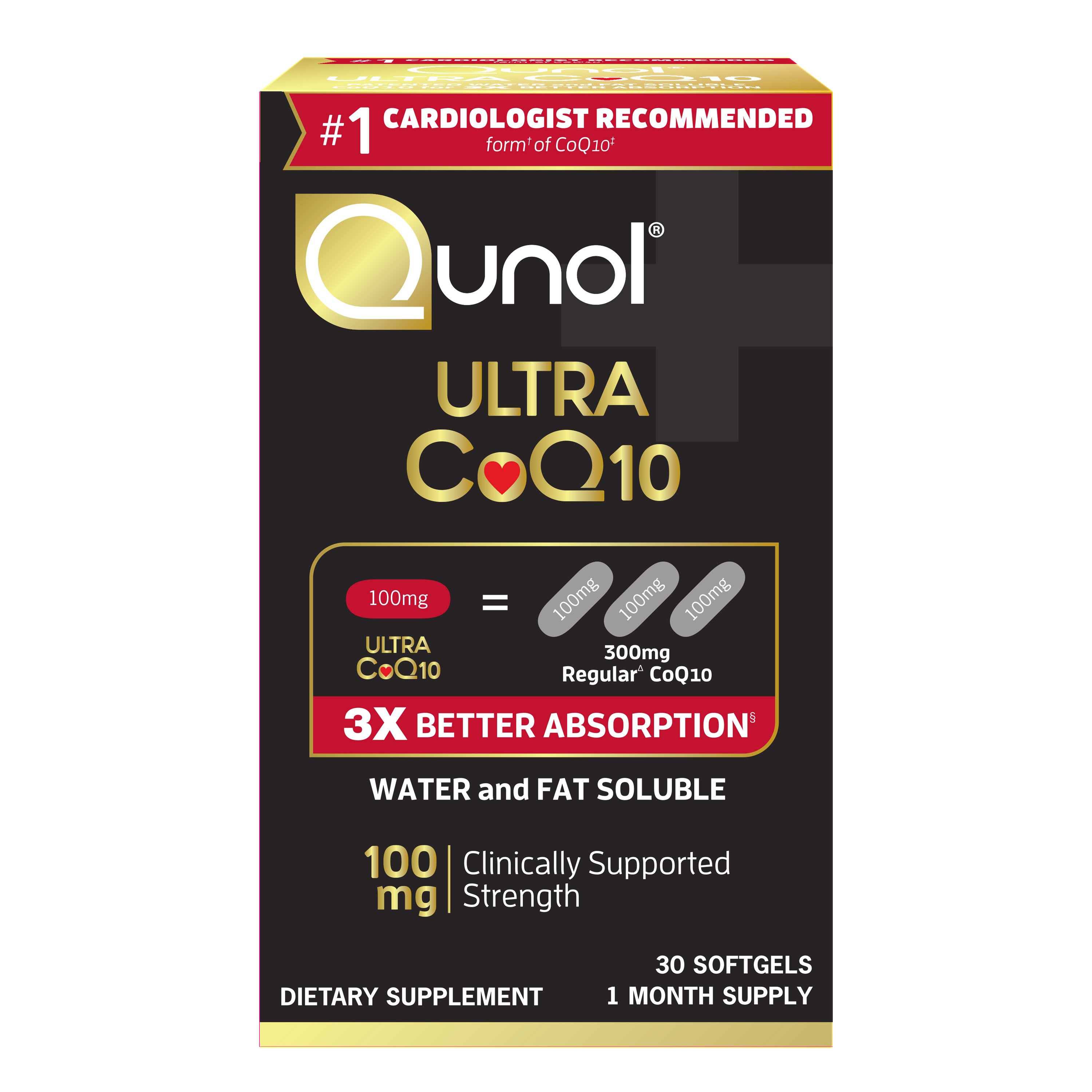 Qunol Ultra CoQ10 Softgels 100 mg Shop Antioxidants at HEB