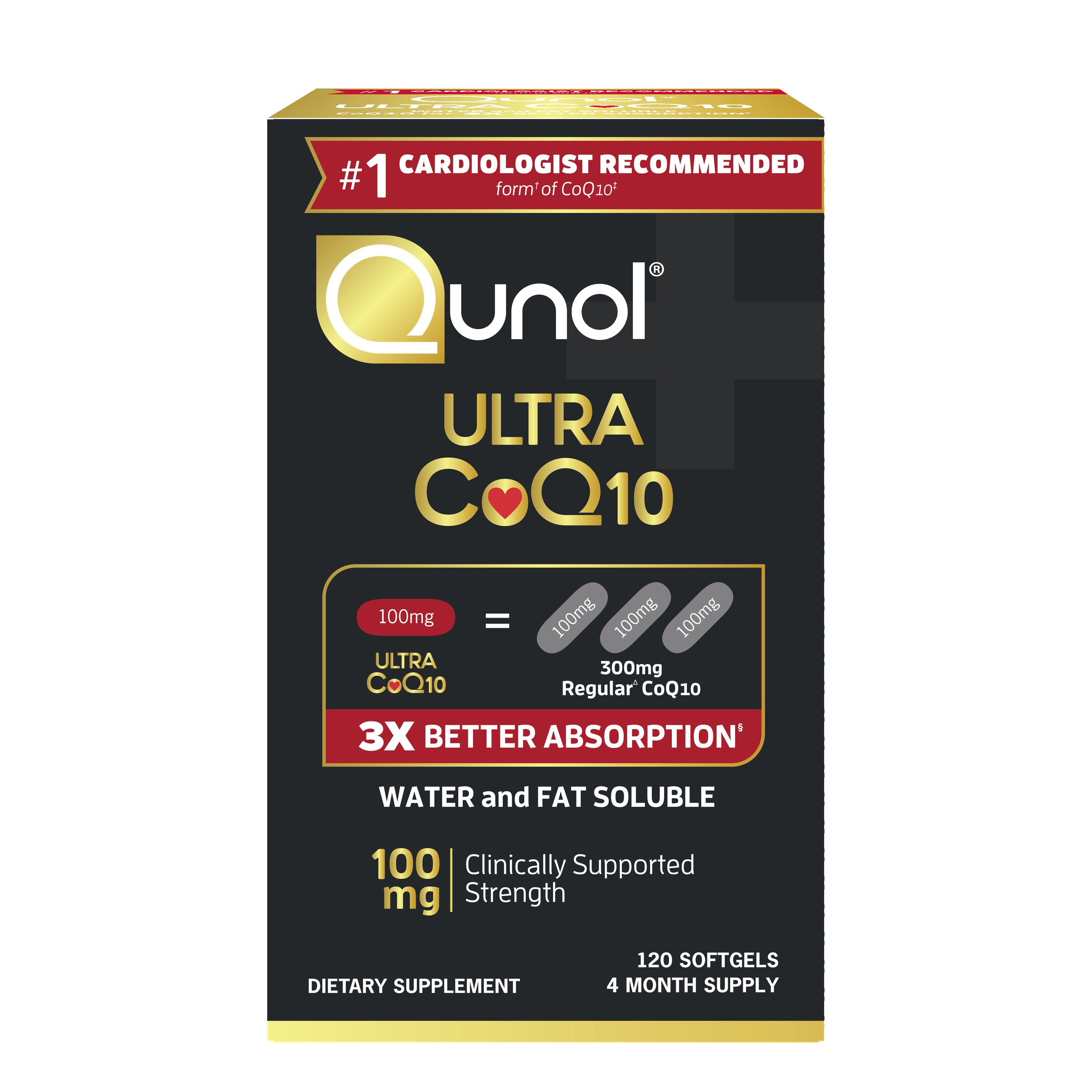 Qunol Ultra CoQ10 100MG 4 Month Supply Shop Antioxidants at HEB