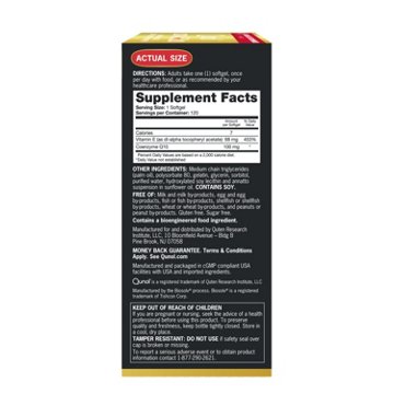 Qunol Ultra CoQ10 100MG 4 Month Supply, 120 Each