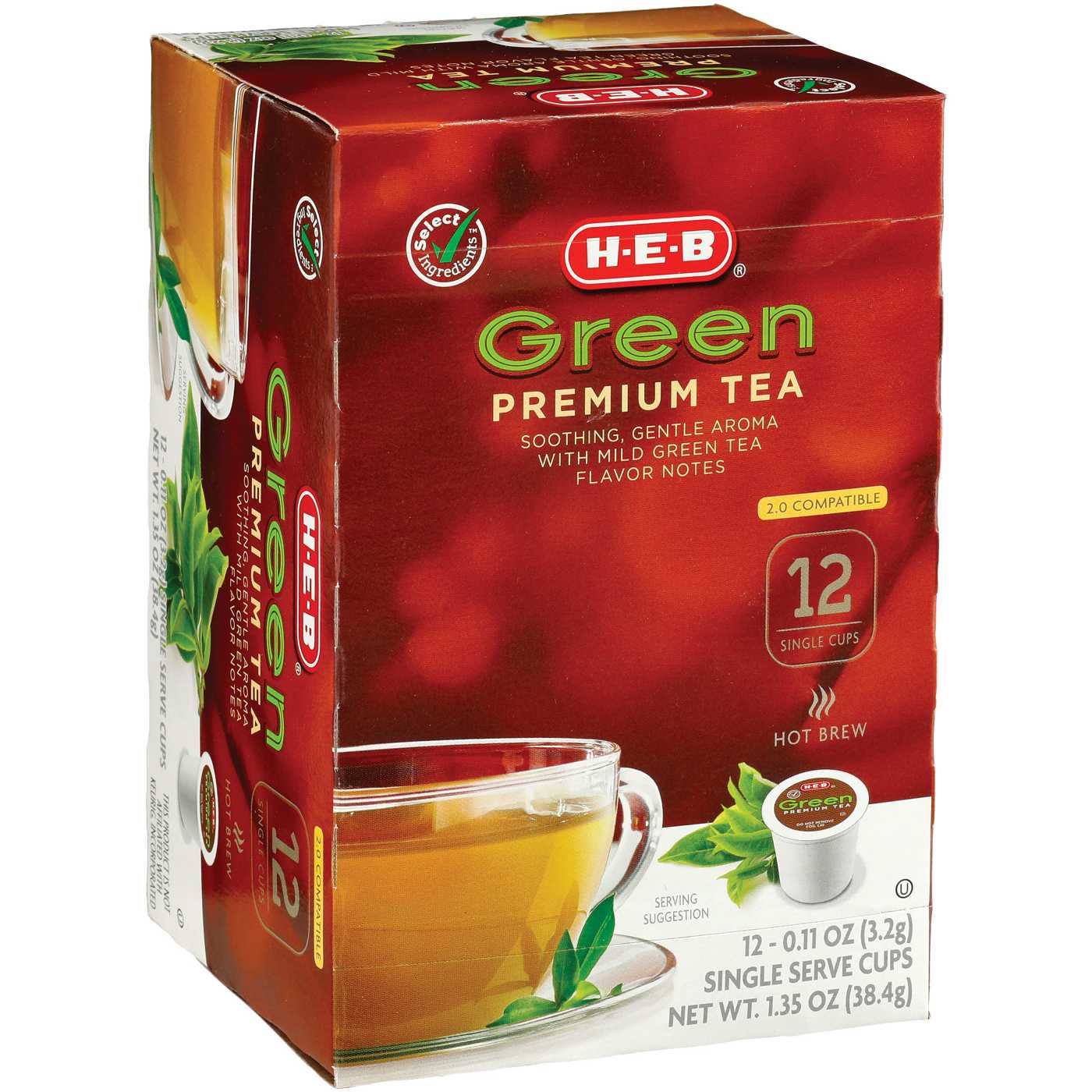 HEB Green Tea Single Serve Cups Shop Tea at HEB
