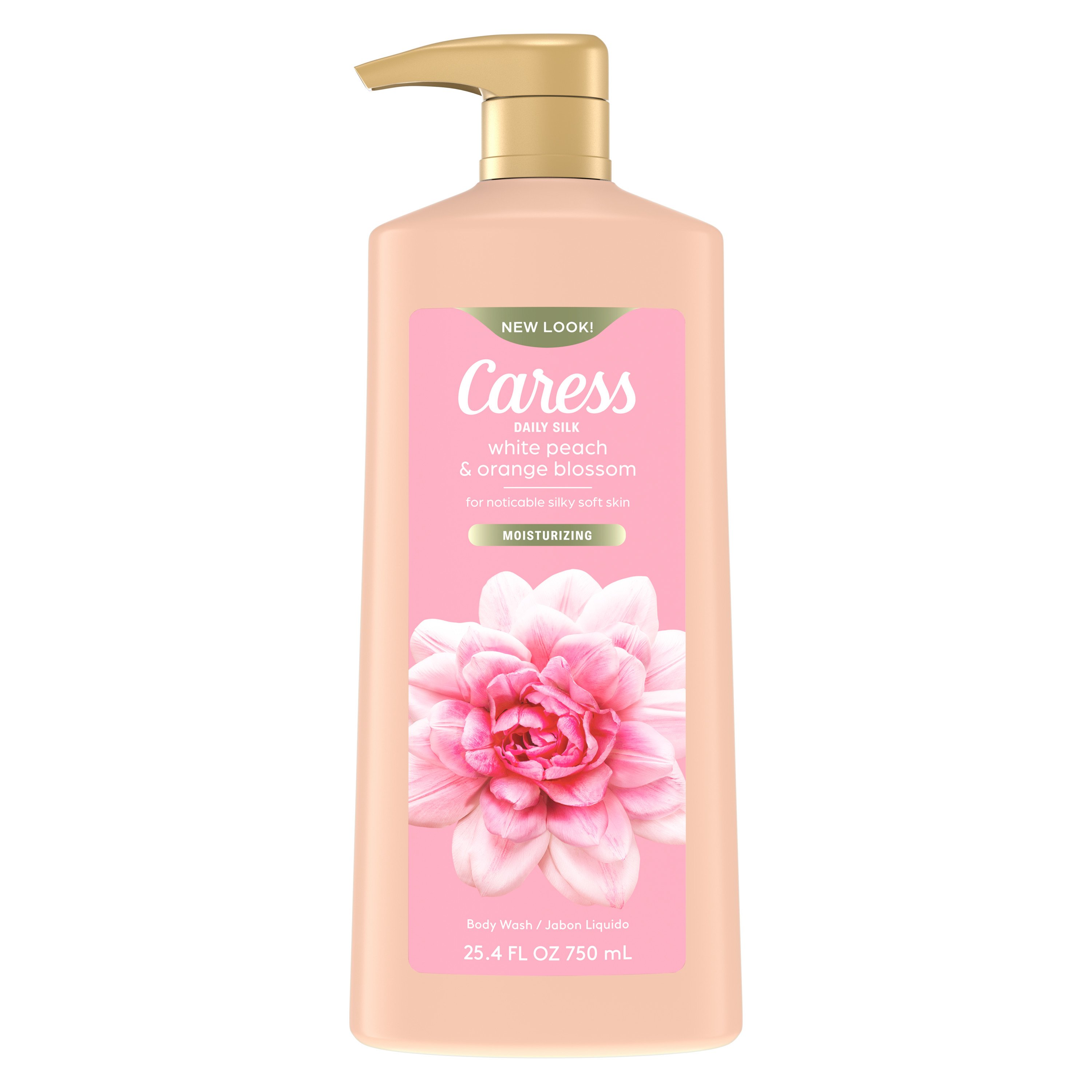 Caress Moisturizing Body Wash with Pump White Peach & Orange Blossom
