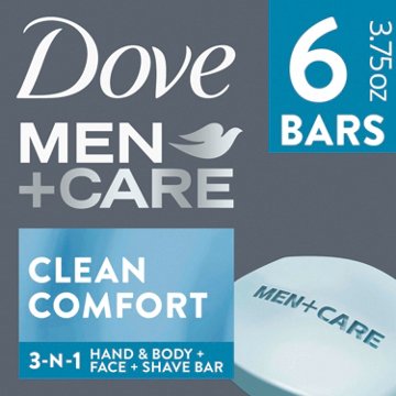 Dove Men+Care Body Soap and Face Bar Clean Comfort