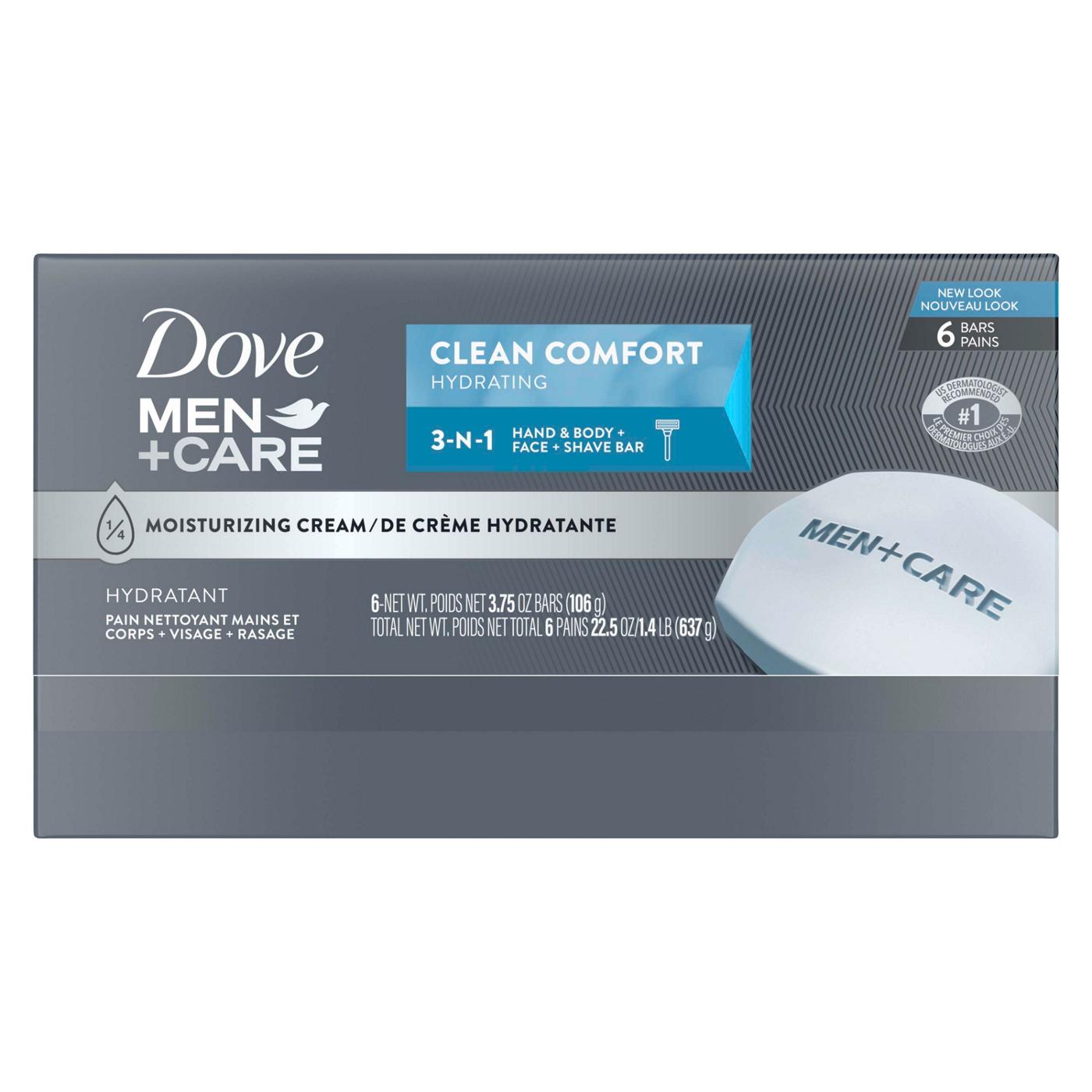 Dove Men+Care Body Soap and Face Bar Clean Comfort; image 3 of 3