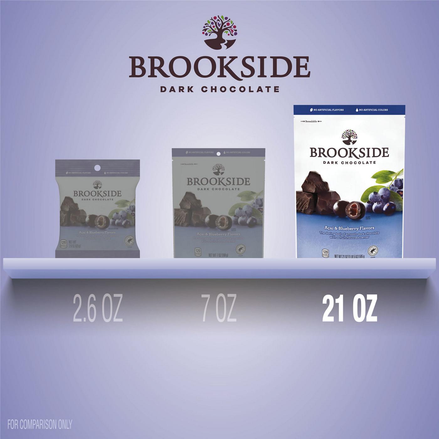 Brookside Dark Chocolate Acai & Blueberry Flavored Snacking Chocolate Bag; image 3 of 7