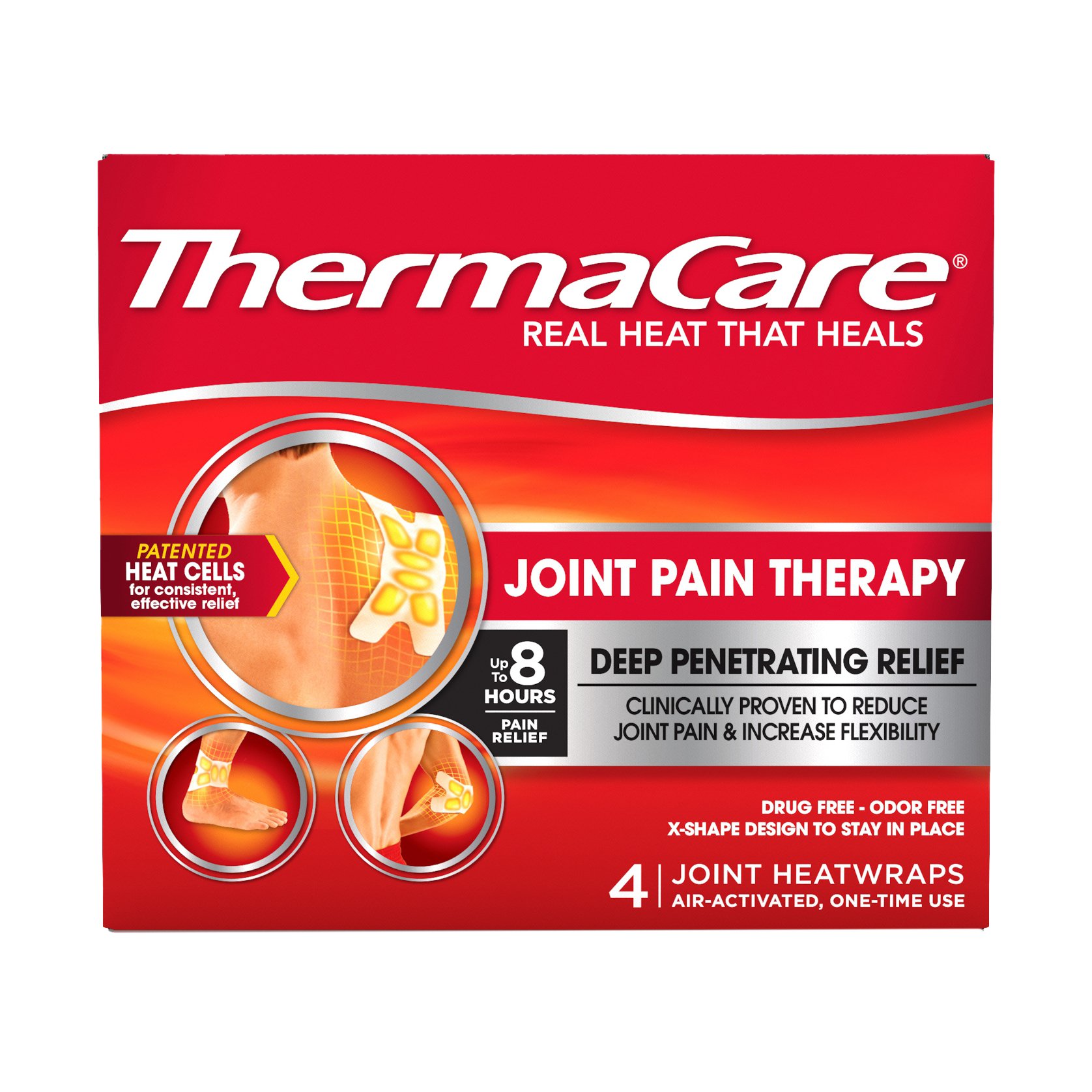 ThermaCare Lower Back & Hip Pain Relief Heat Wraps, Small/Medium