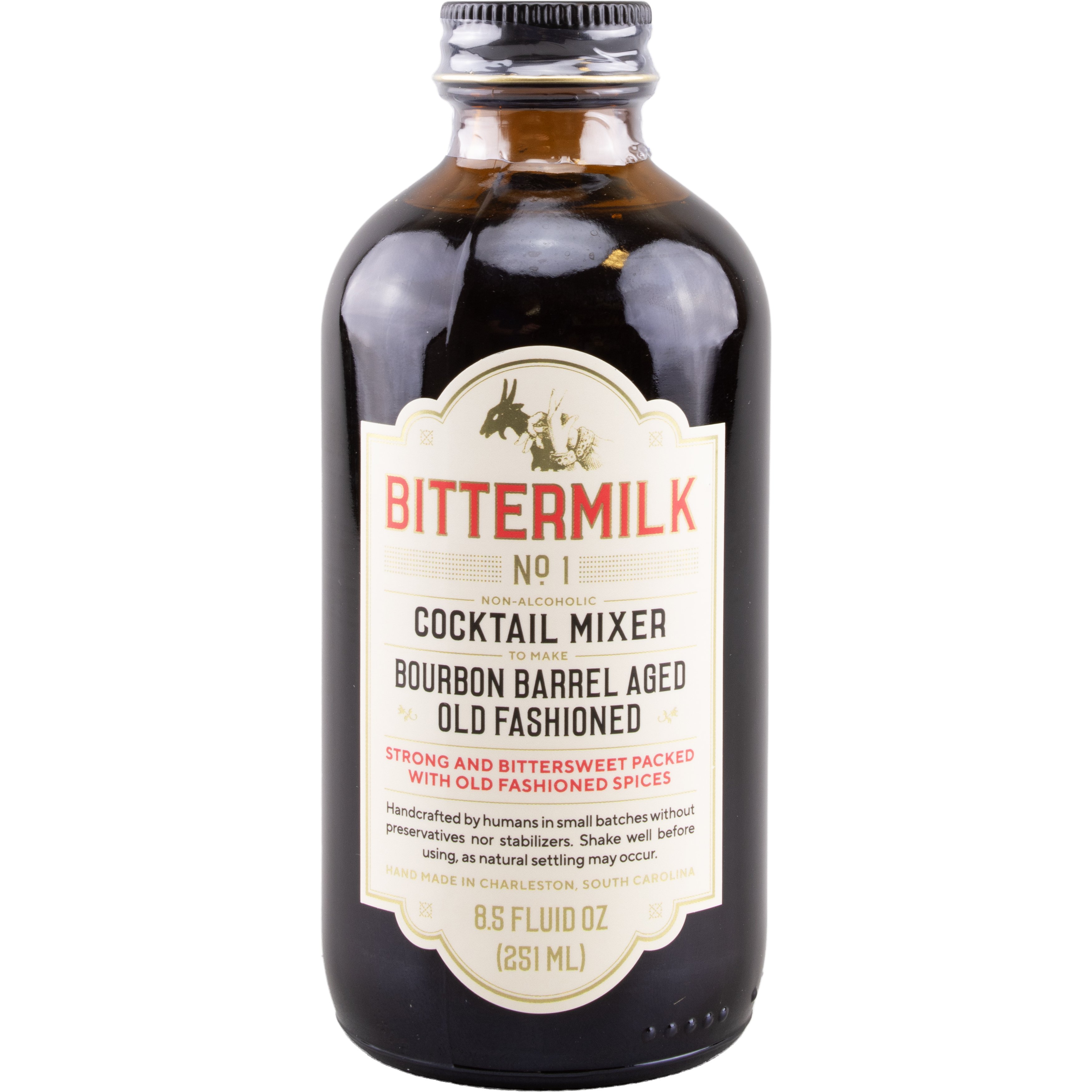Bittermilk No 1 Bourbon Barrel Aged Old Fashioned Cocktail Mixer Shop
