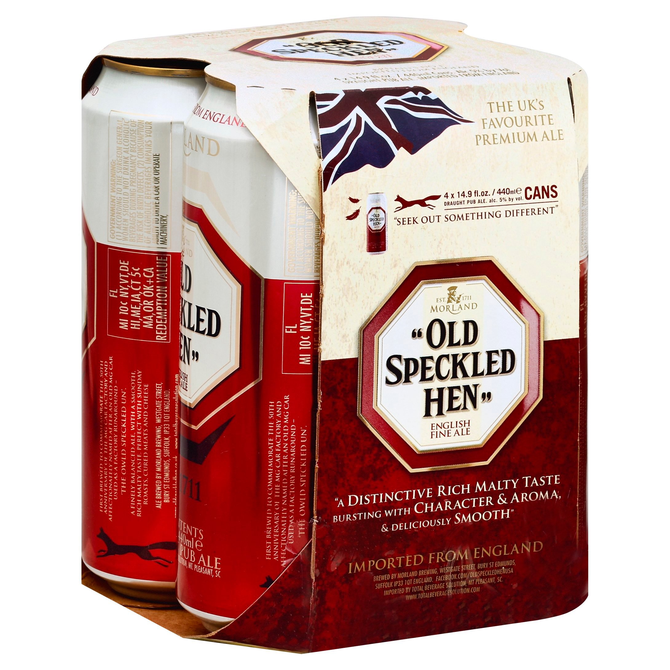 Morland Old Speckled Hen English Fine Ale Beer 14.9 oz Cans Shop Beer at HEB