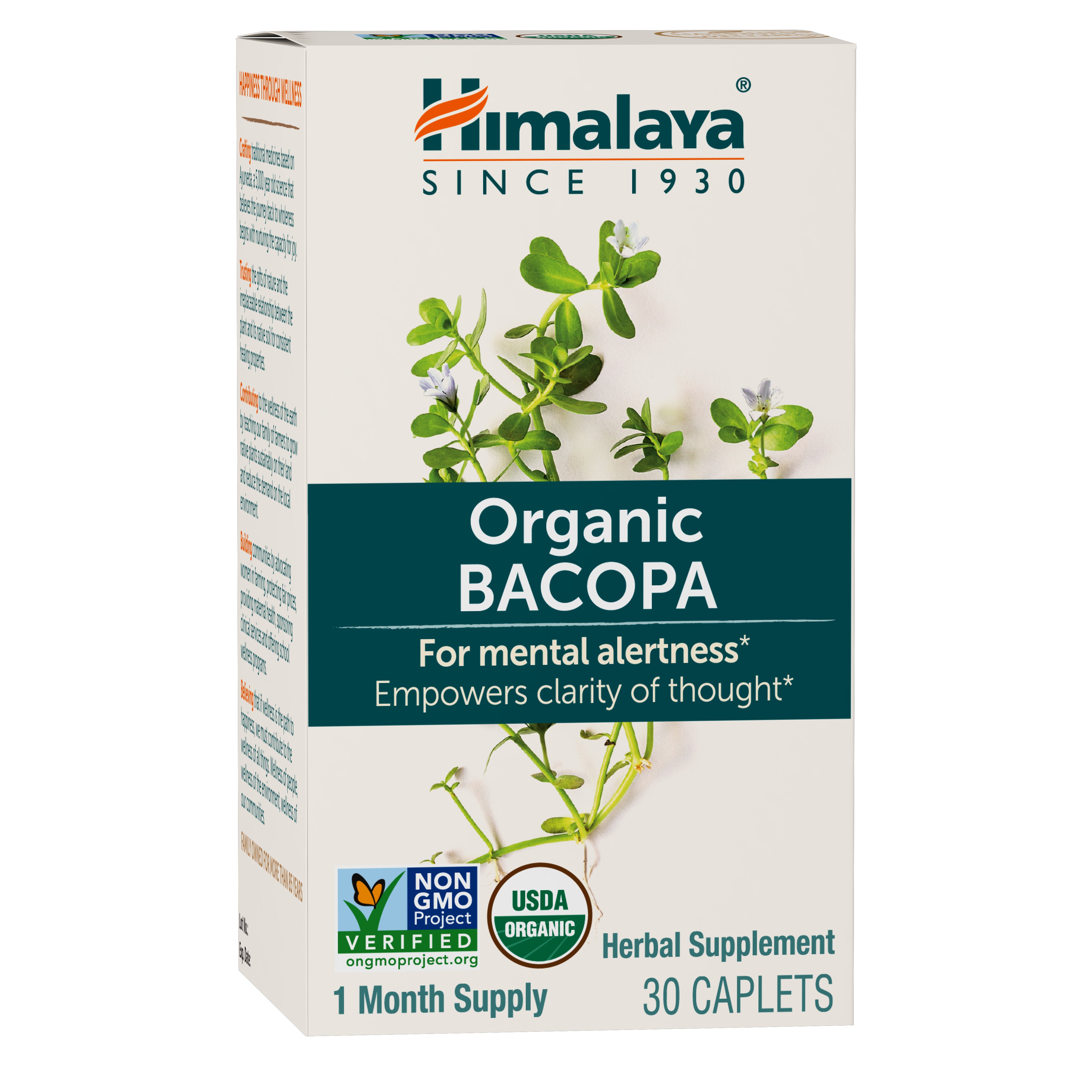 Himalaya Organic Bacopa Capsules, 30 ct