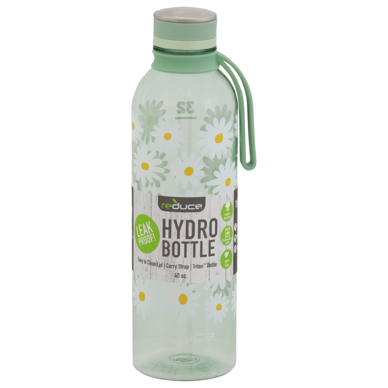 Reduce Hydro Tritan Trinkflasche 1,2 Liter – BPA-frei, Auslaufsicher, Mit Tragegurt, Blau