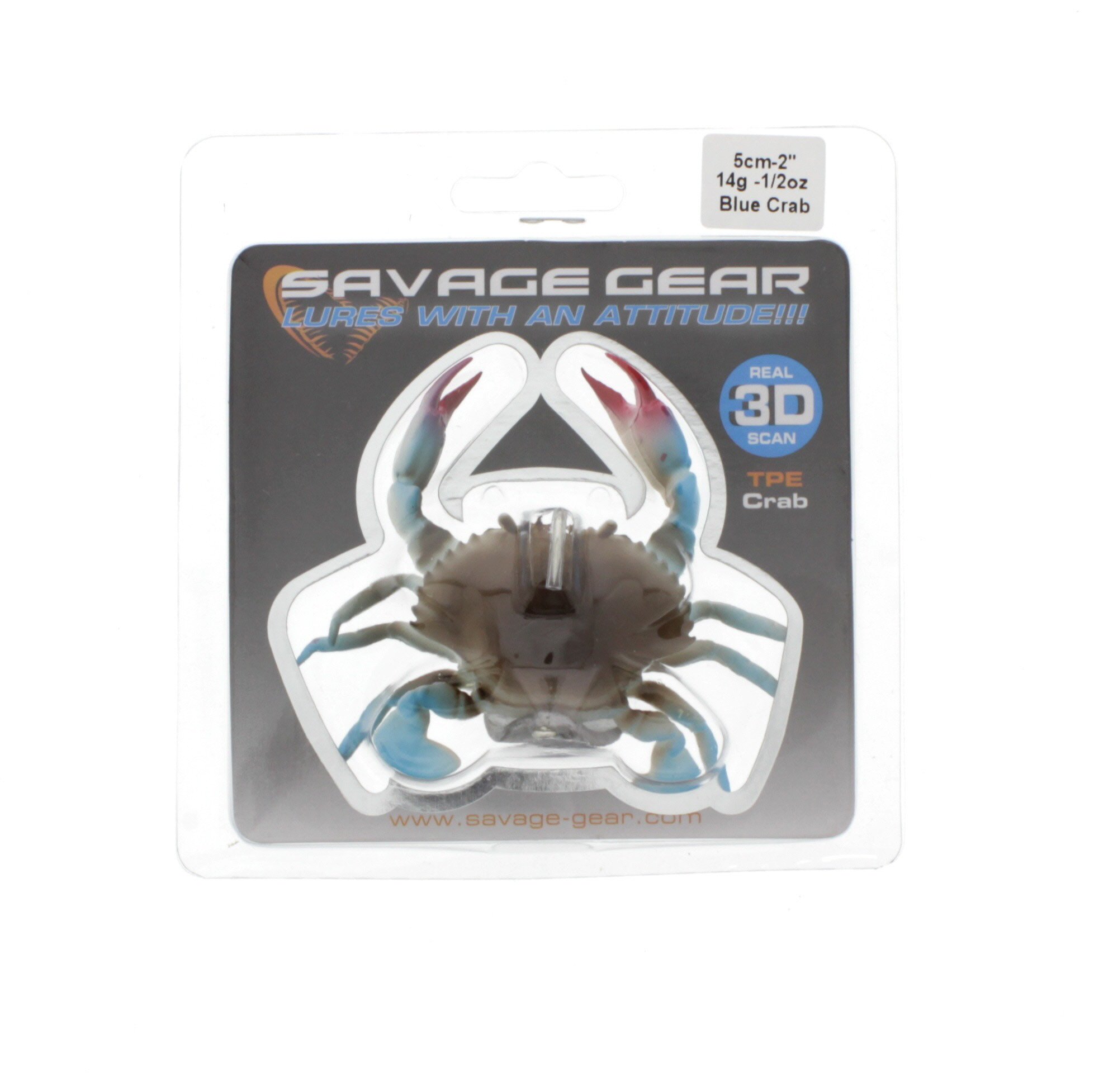 Savage Gear TPE 3D Crab, 2 Blue Crab