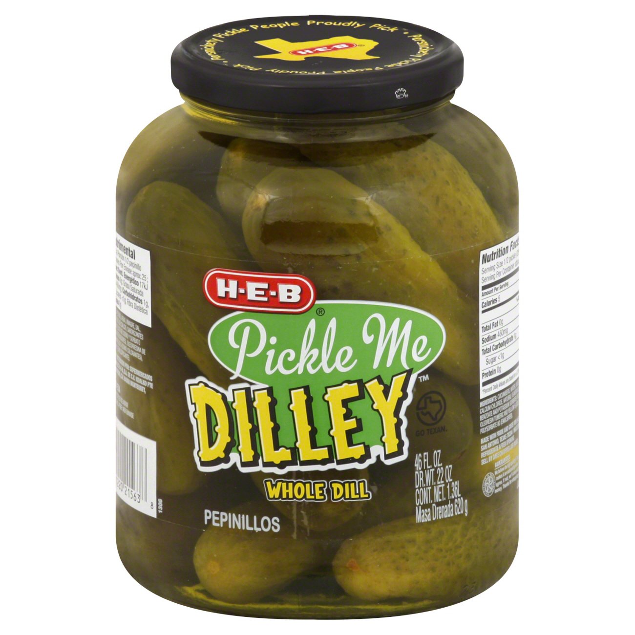 HEB Pickle Me Dilley Whole Dill Pickles Shop Vegetables at HEB