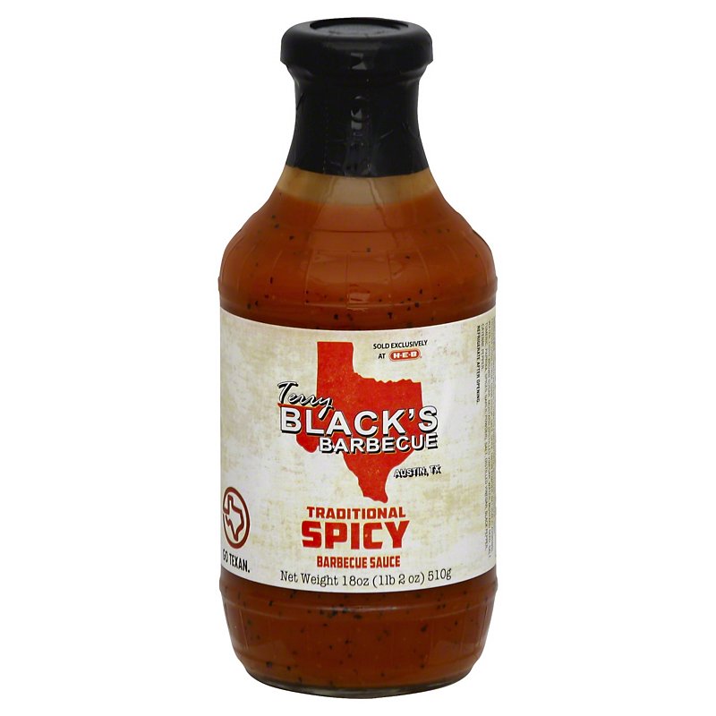 stroomkring Recensie kaart Terry Black's Barbecue Traditional Spicy Sauce - Shop Sauces & Marinades at  H-E-B