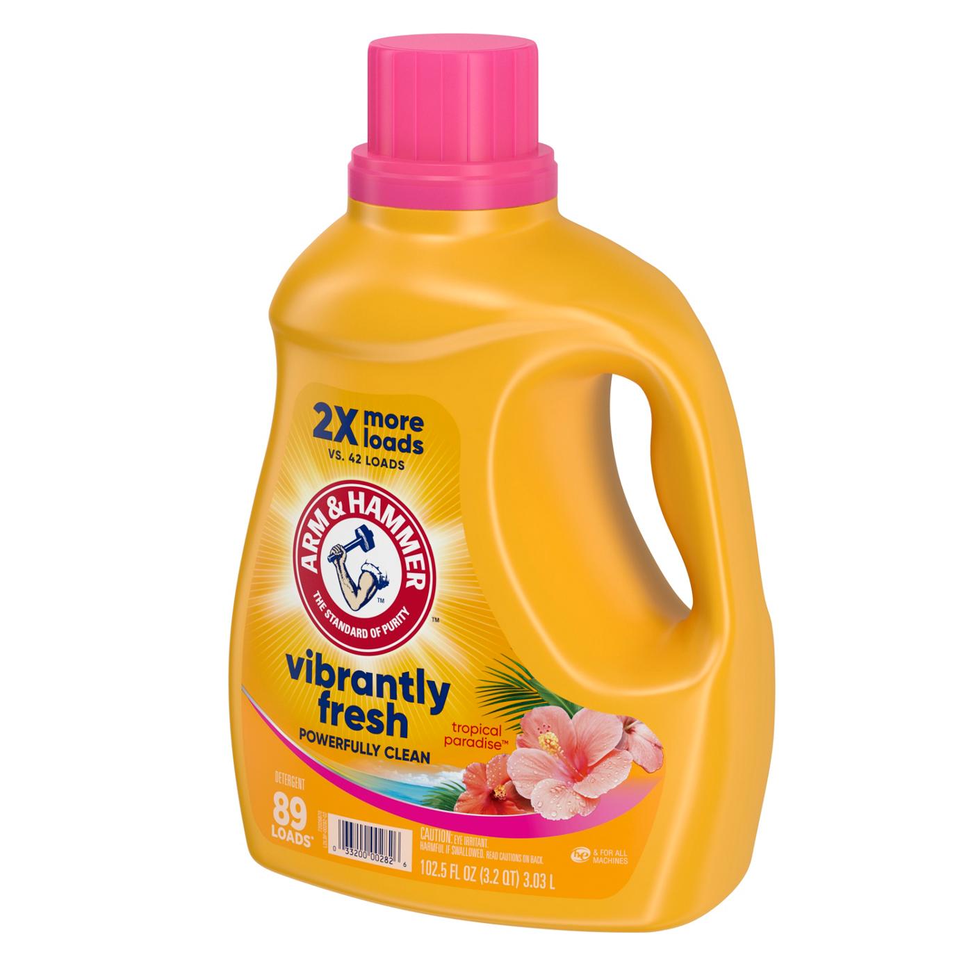 Arm & Hammer Vibrantly Fresh HE Liquid Laundry Detergent, 89 Loads - Tropical Paradise; image 4 of 4