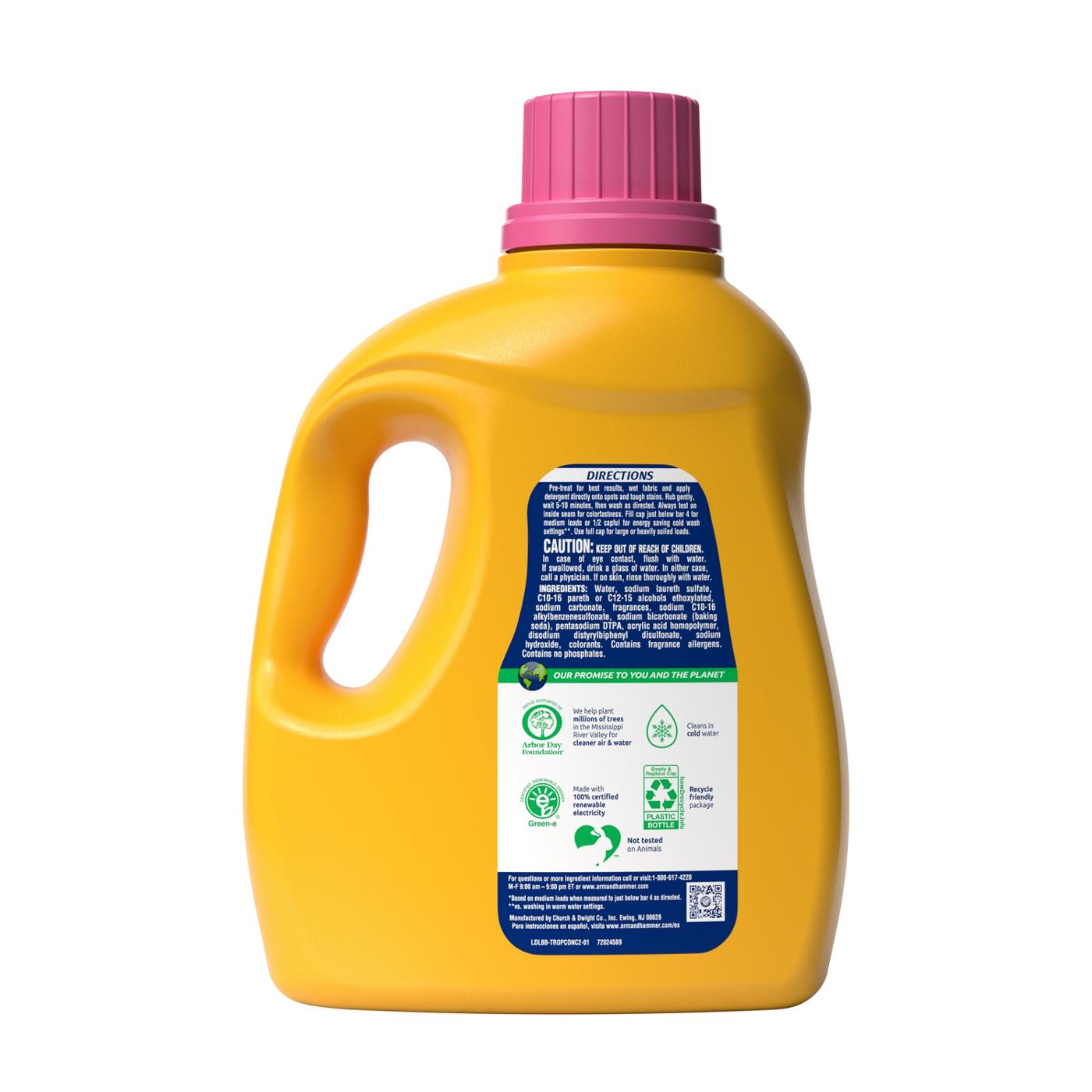 Arm & Hammer Vibrantly Fresh HE Liquid Laundry Detergent, 89 Loads - Tropical Paradise; image 6 of 10