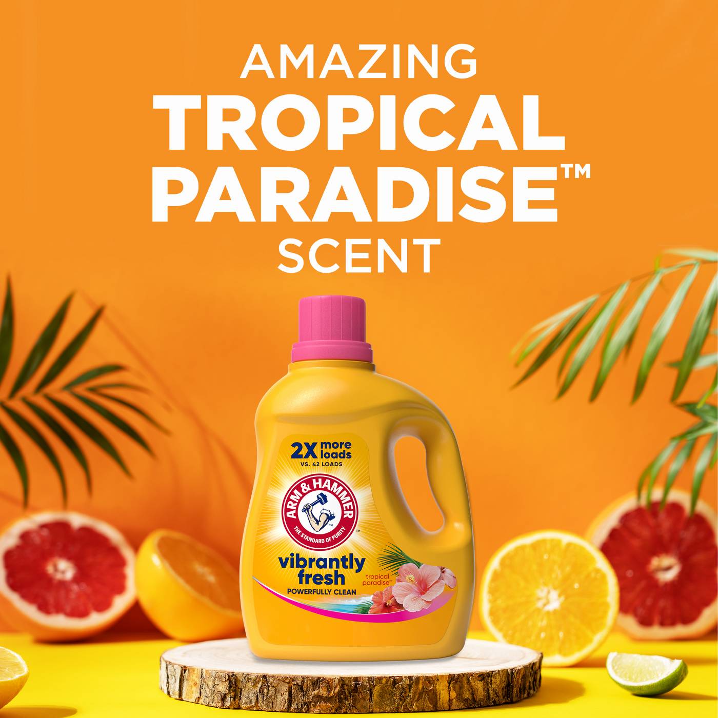 Arm & Hammer Vibrantly Fresh HE Liquid Laundry Detergent, 89 Loads - Tropical Paradise; image 7 of 10