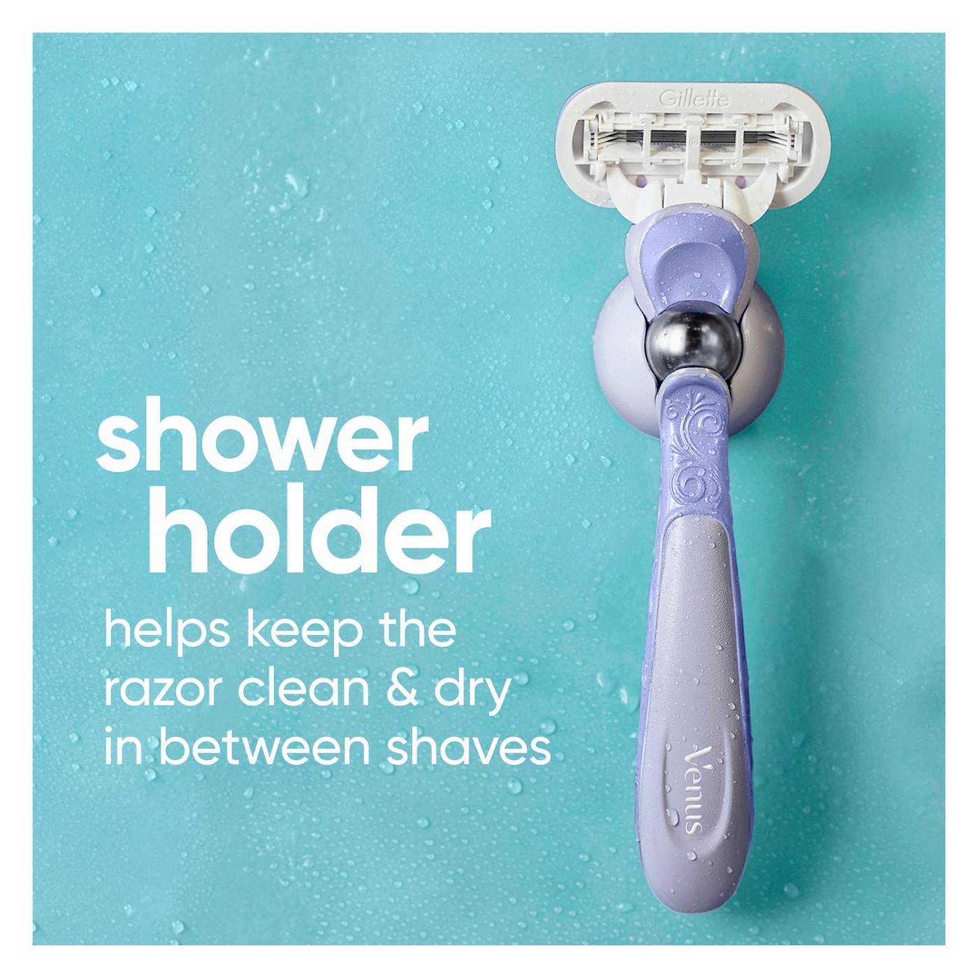 Gillette Venus Deluxe Smooth Swirl Women's Razor Handle + 2 Blade Refills; image 4 of 10