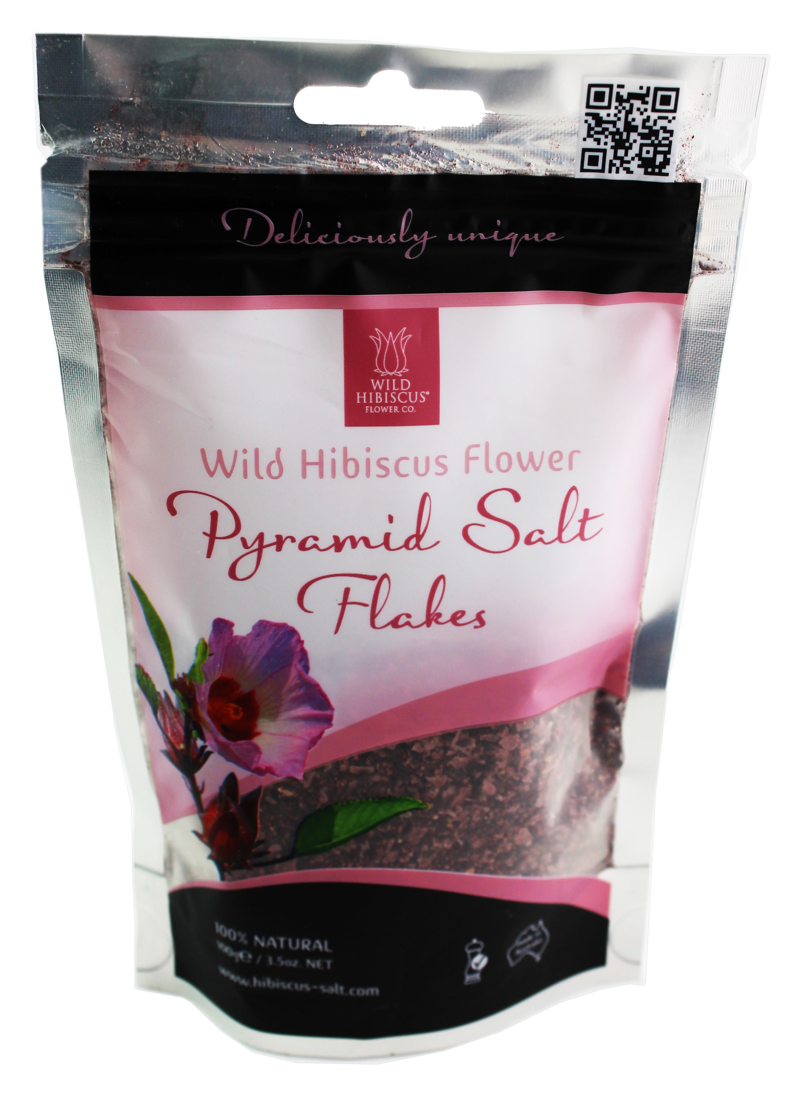 Wild Hibiscus Hibiscus Flower Pyramid Salt Flakes - Shop Cocktail