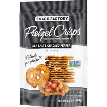 Snack Factory Sea Salt & Cracked Pepper Pretzel Crisps