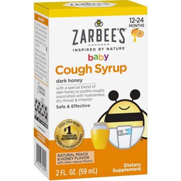 Zarbee's Baby Soothing Cough Syrup - Natural Peach Flavor