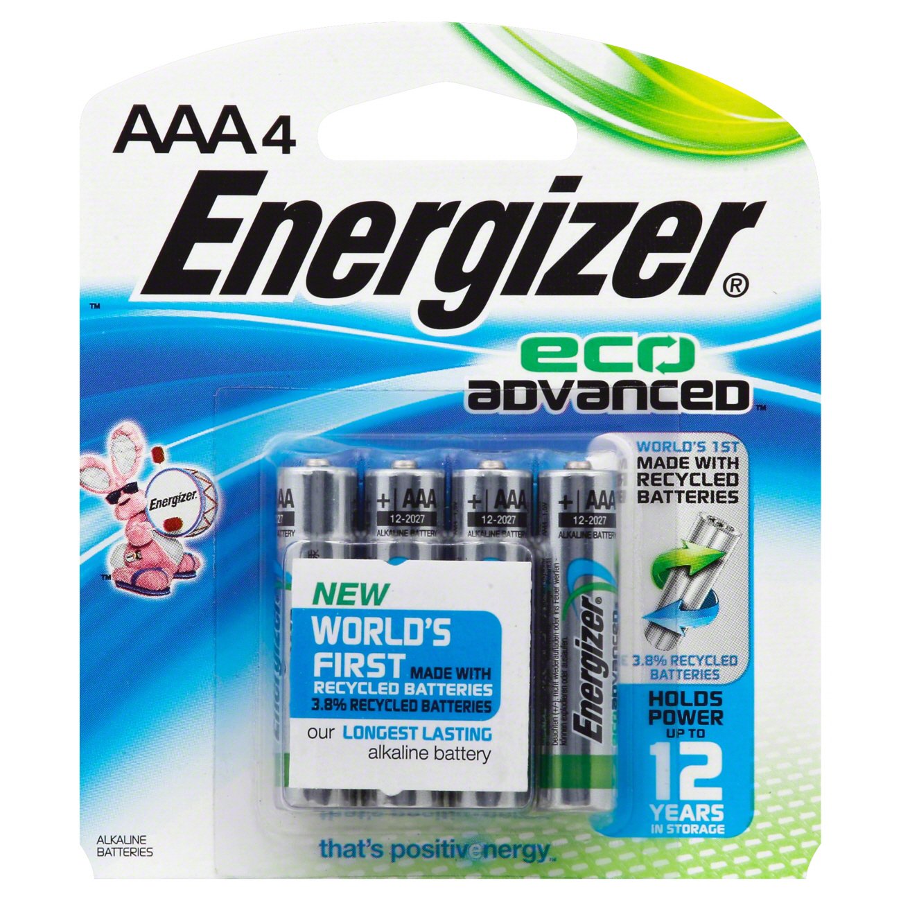 Energizer EcoAdvanced AAA Batteries Shop Batteries at HEB