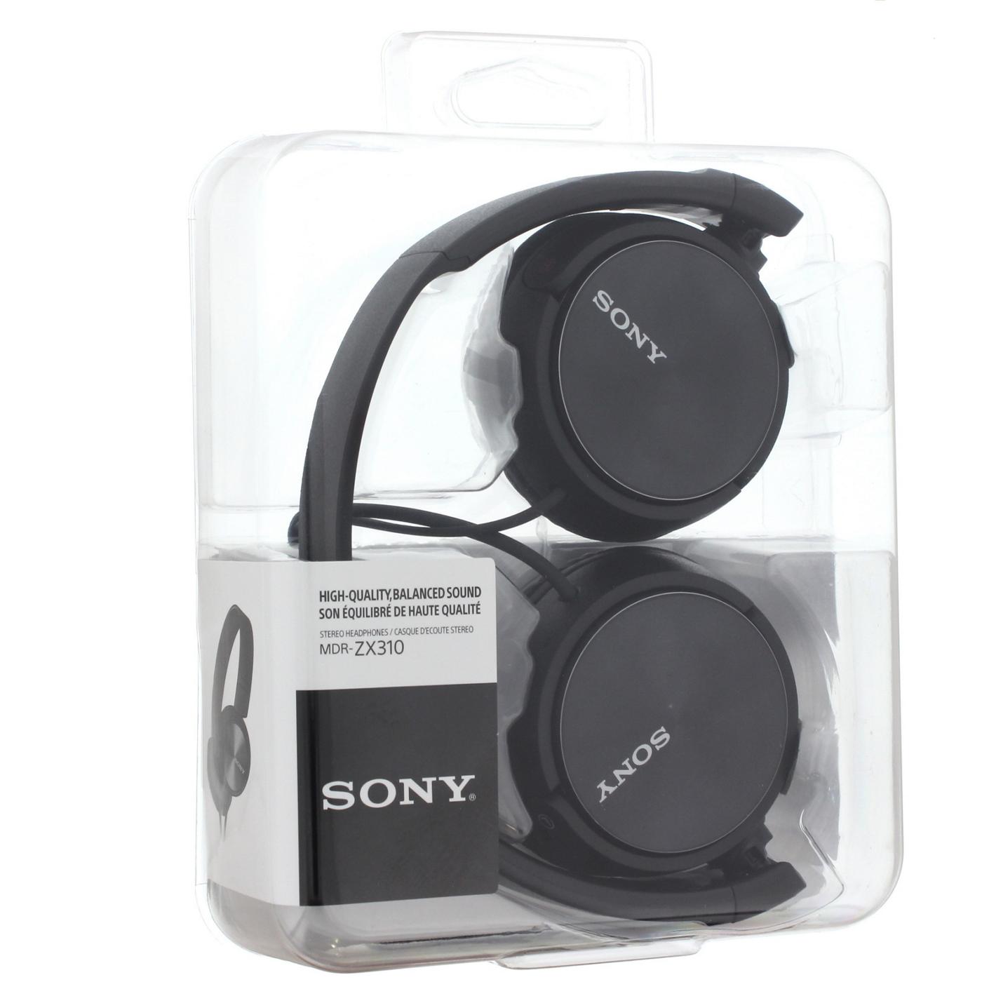 Sony Fold Headphones HQ Black; image 1 of 2