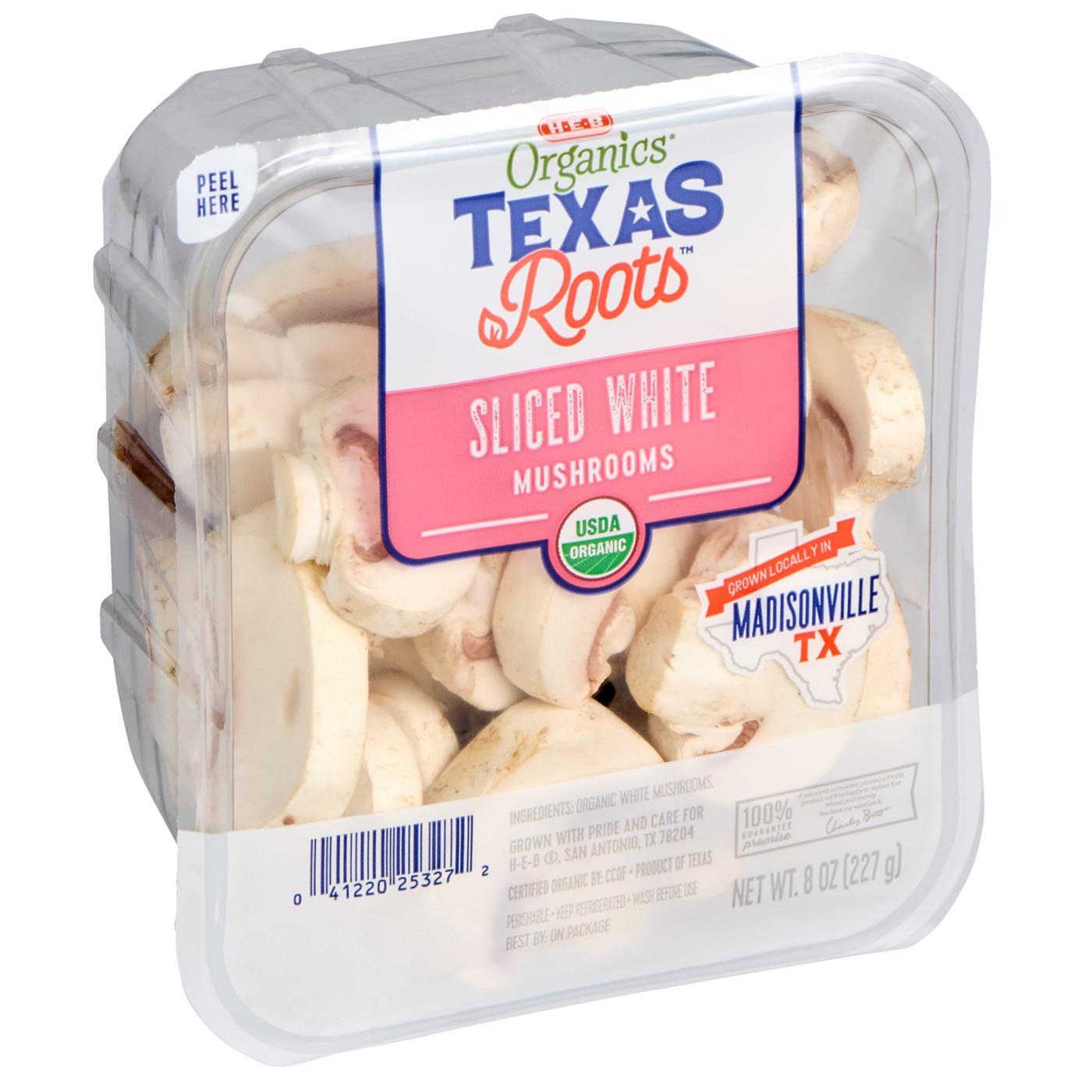 H-E-B Organics Texas Roots Sliced White Mushrooms; image 2 of 2