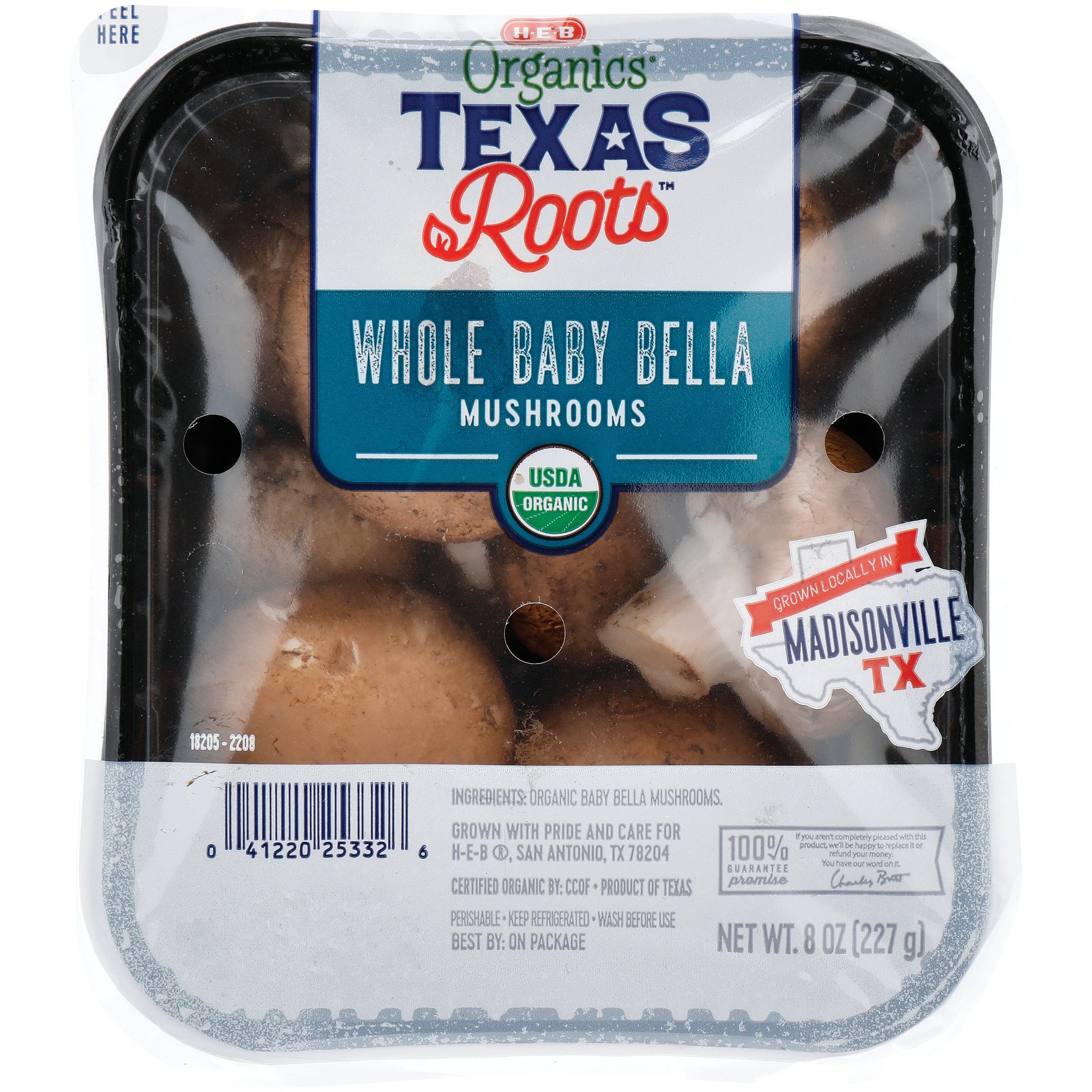 HEB Organics Texas Roots Whole Baby Bella Mushrooms Shop Mushrooms