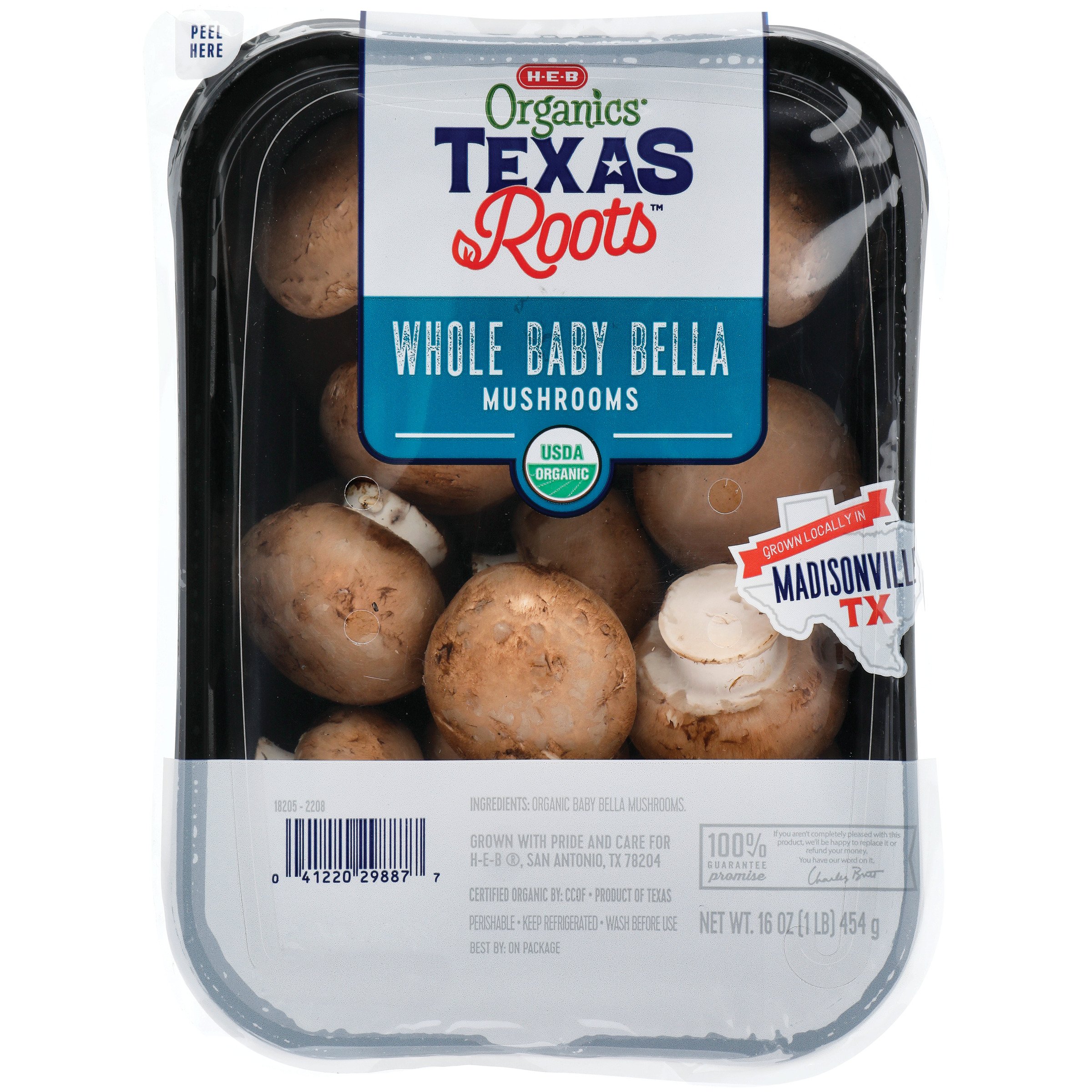 H-E-B Organics Texas Roots Whole Baby Bella Mushrooms - Shop Mushrooms ...