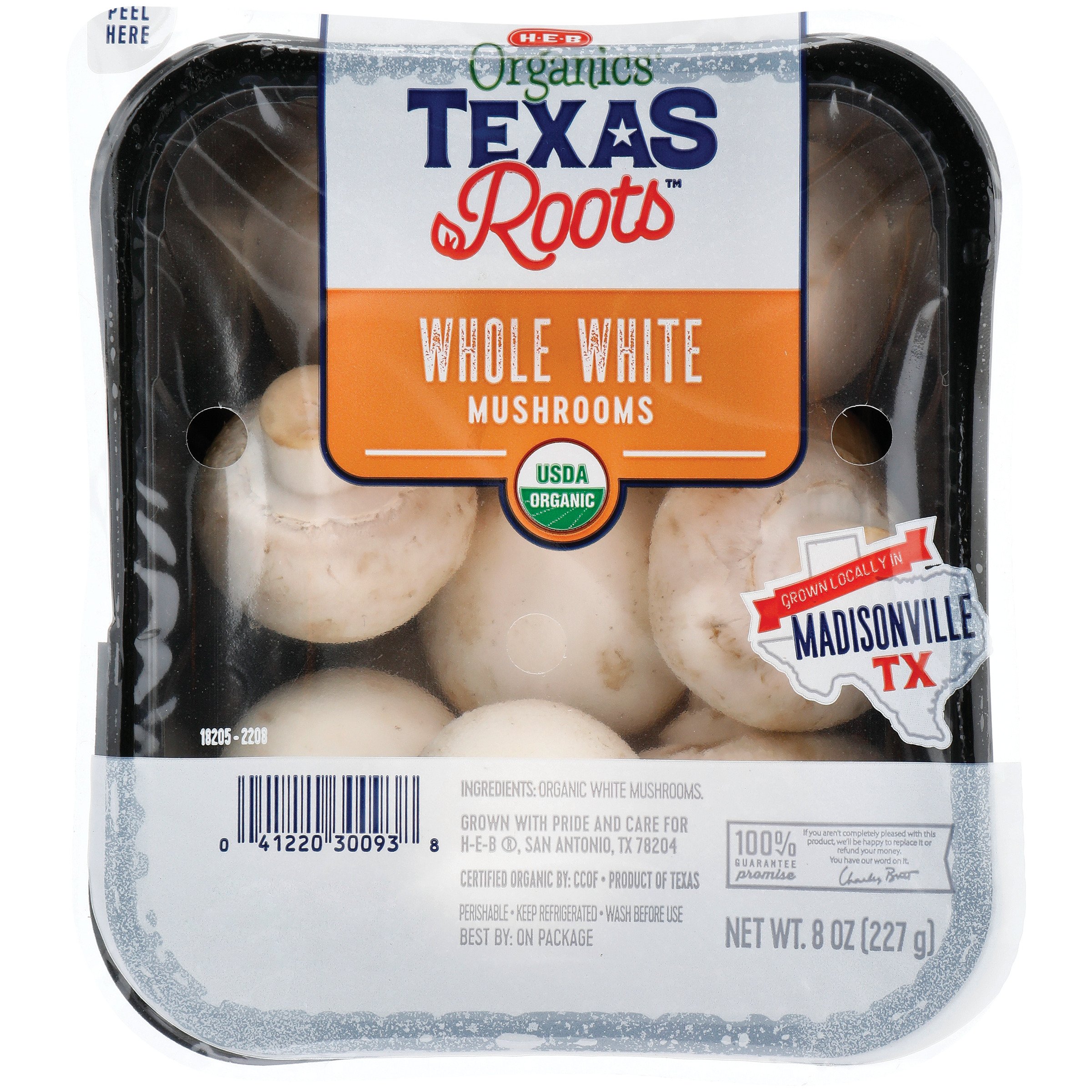 H E B Texas Roots Organic Whole White Mushroom Shop Mushrooms At H E B