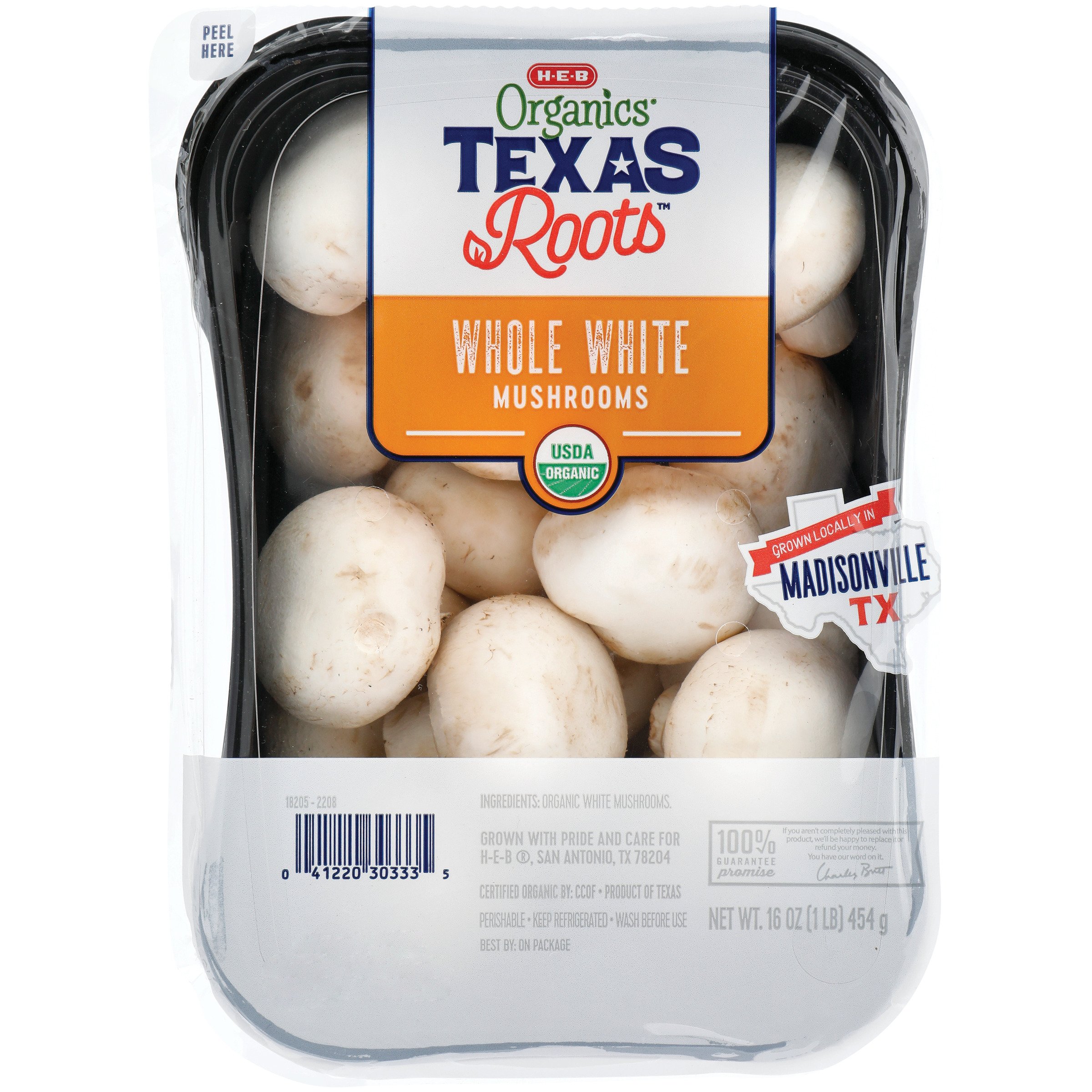 HEB Organics Whole White Mushroom Shop Mushrooms at HEB