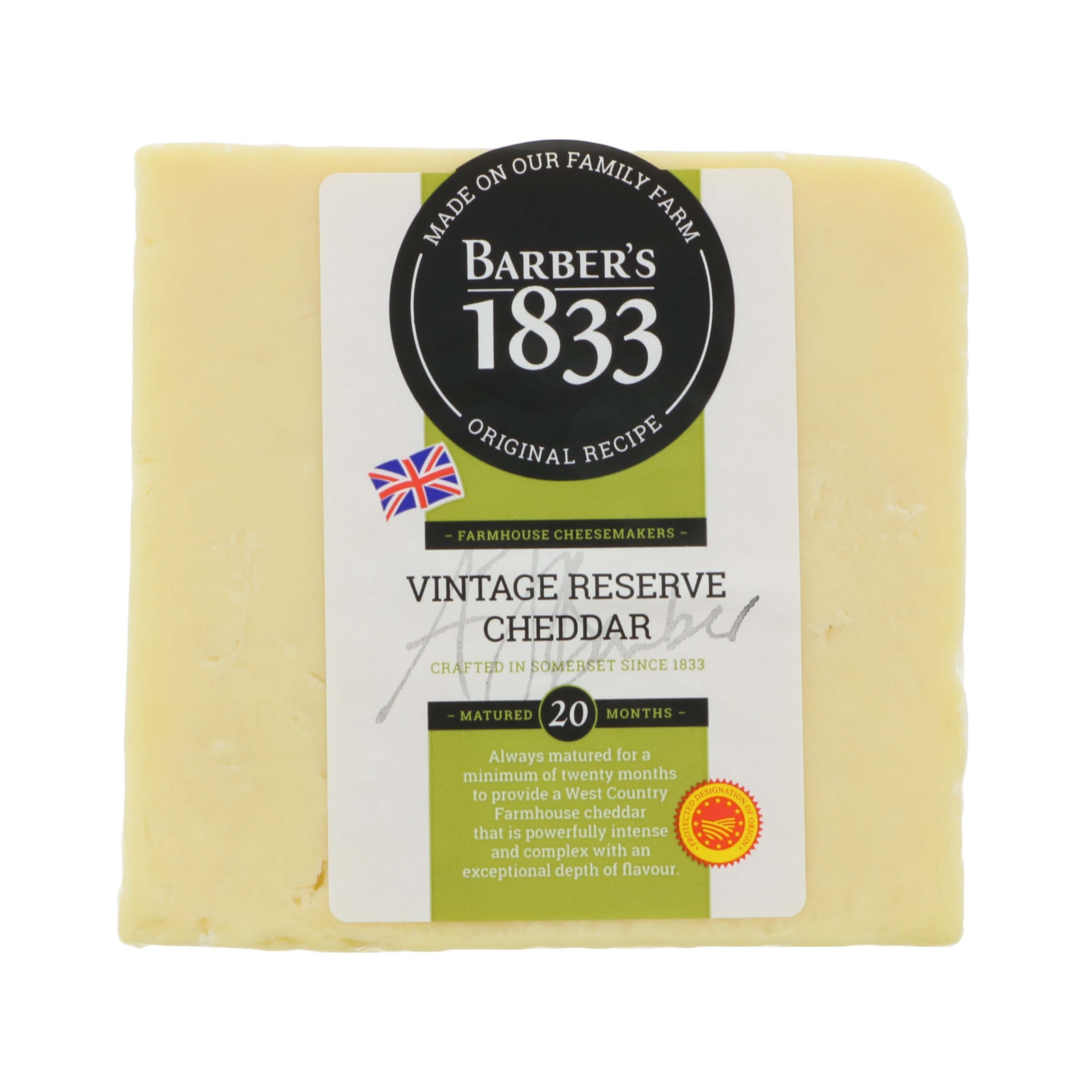 Somerdale Barbers 1833 Vintage Reserve Cheddar Cheese Shop Cheese At