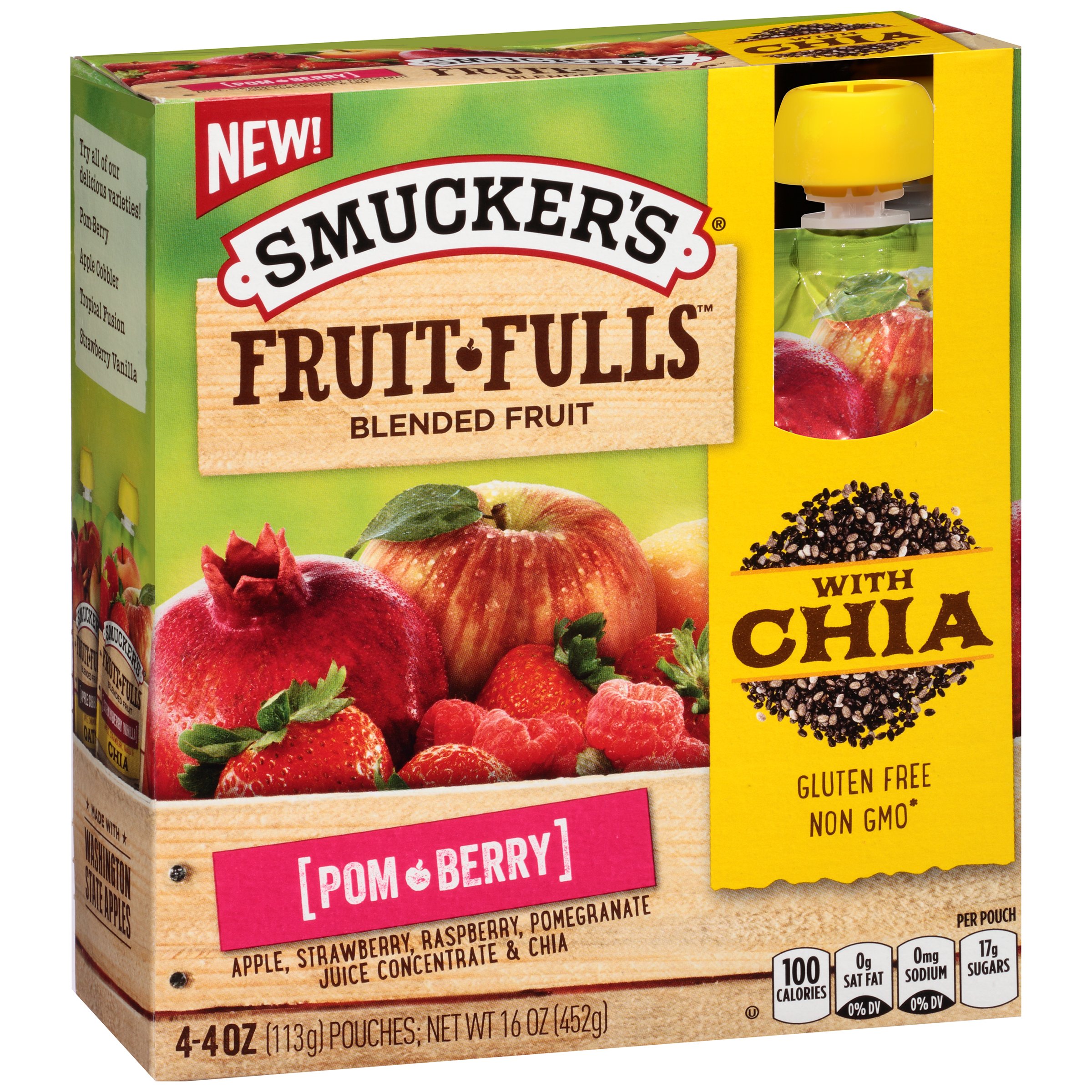 Smuckers Fruit Fulls Pom Berry With Chia Shop Tropical & Specialty at
